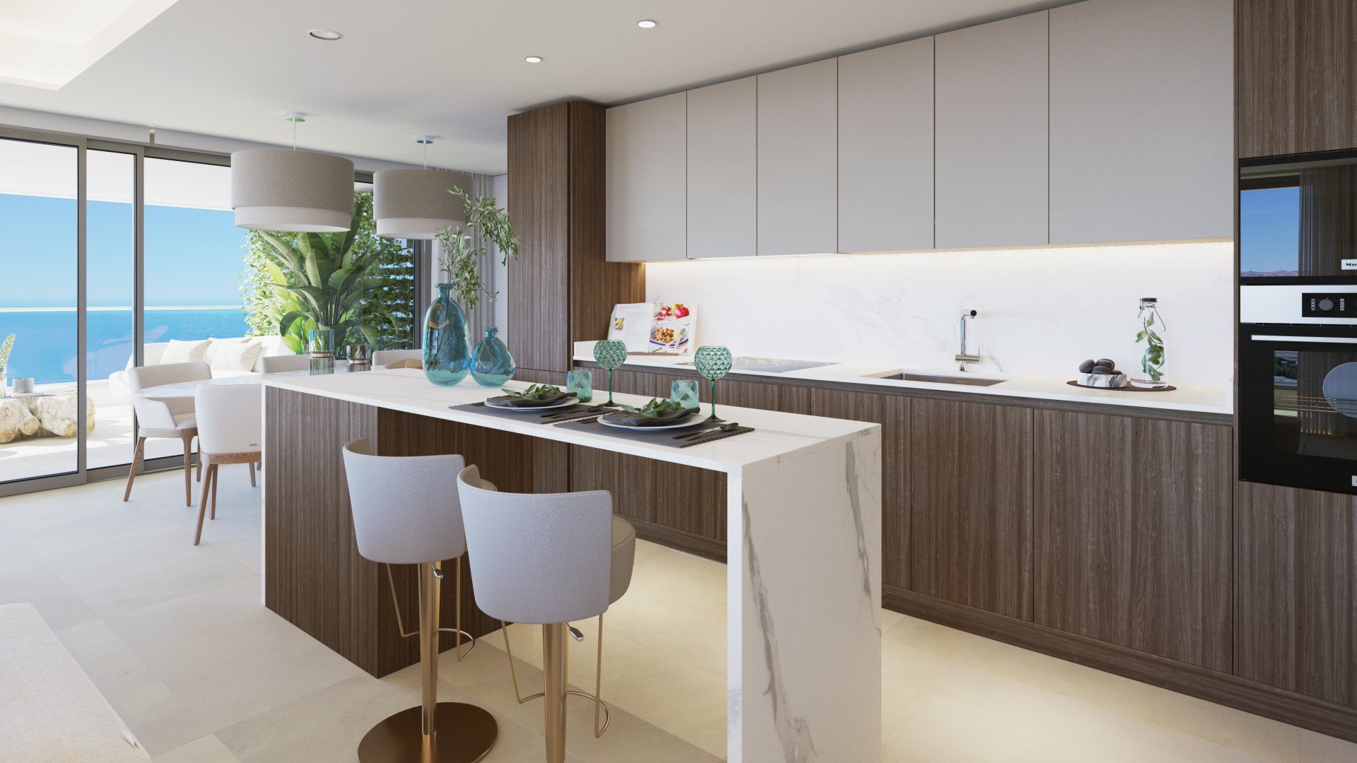 Luxury residence in exclusive tower in Málaga West