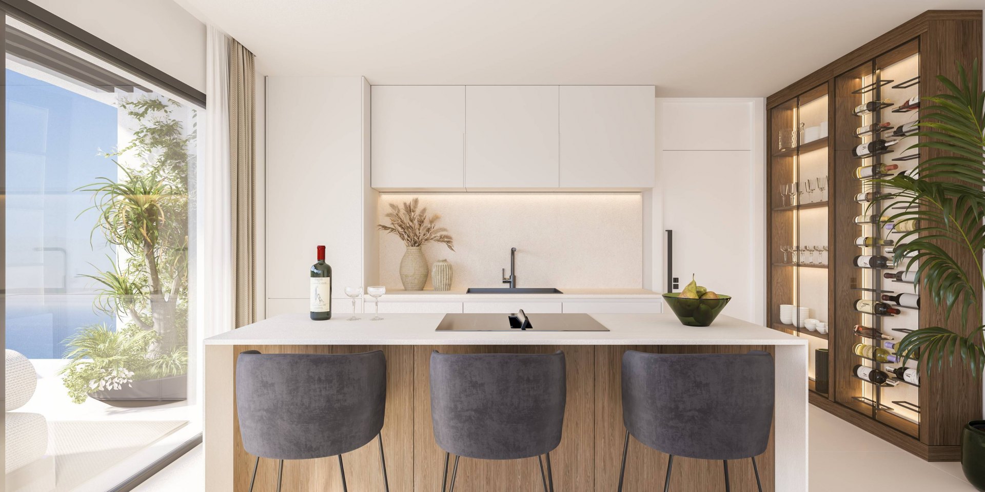 Modern Penthouse with exceptional views of the mediterranean cost near Nerja