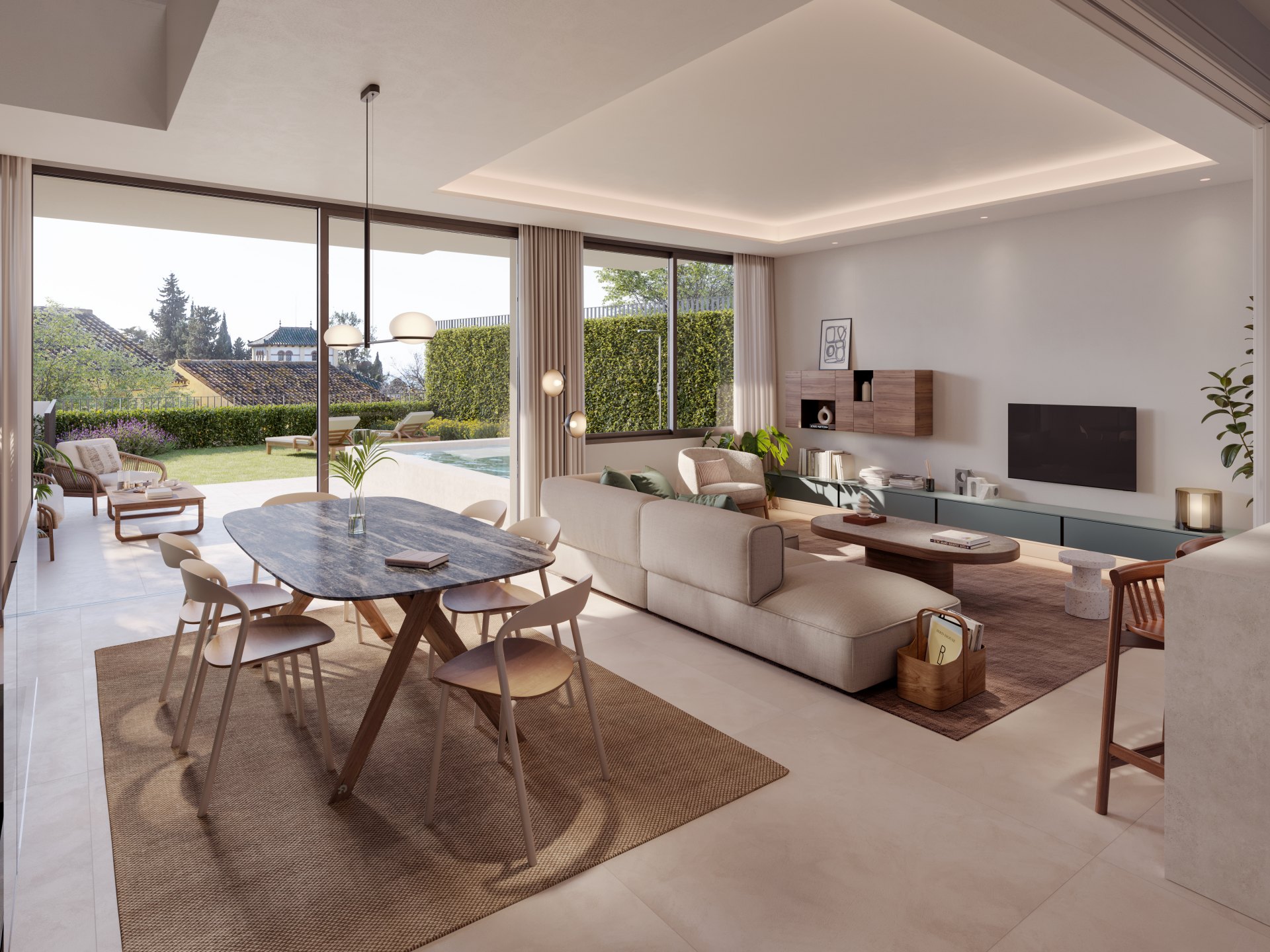 Lujosa vivienda familiar residencial con vistas panorámicas al mar en el Este de Málaga