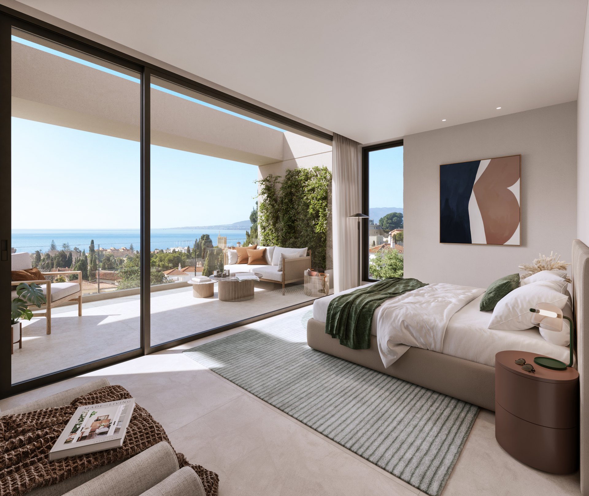 Lujosa vivienda familiar residencial con vistas panorámicas al mar en el Este de Málaga