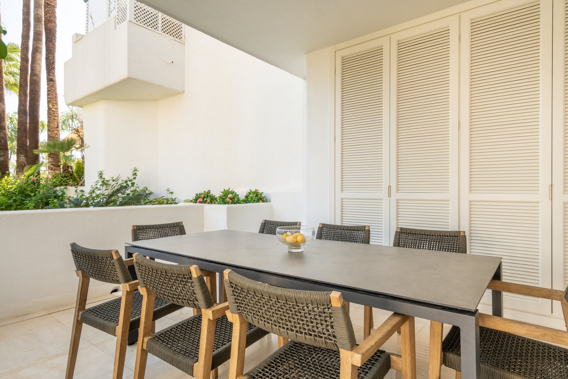 Beautifully renovated three bedroom garden apartment in Puente Romano, Marbella