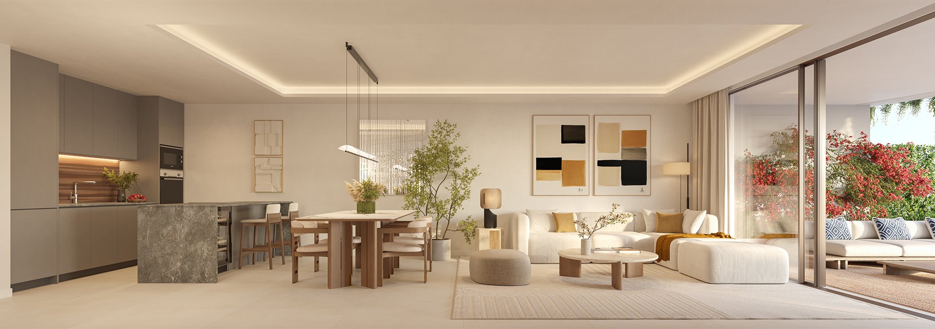 Luxury residences walking distance to the beach in Benalmadena Costa