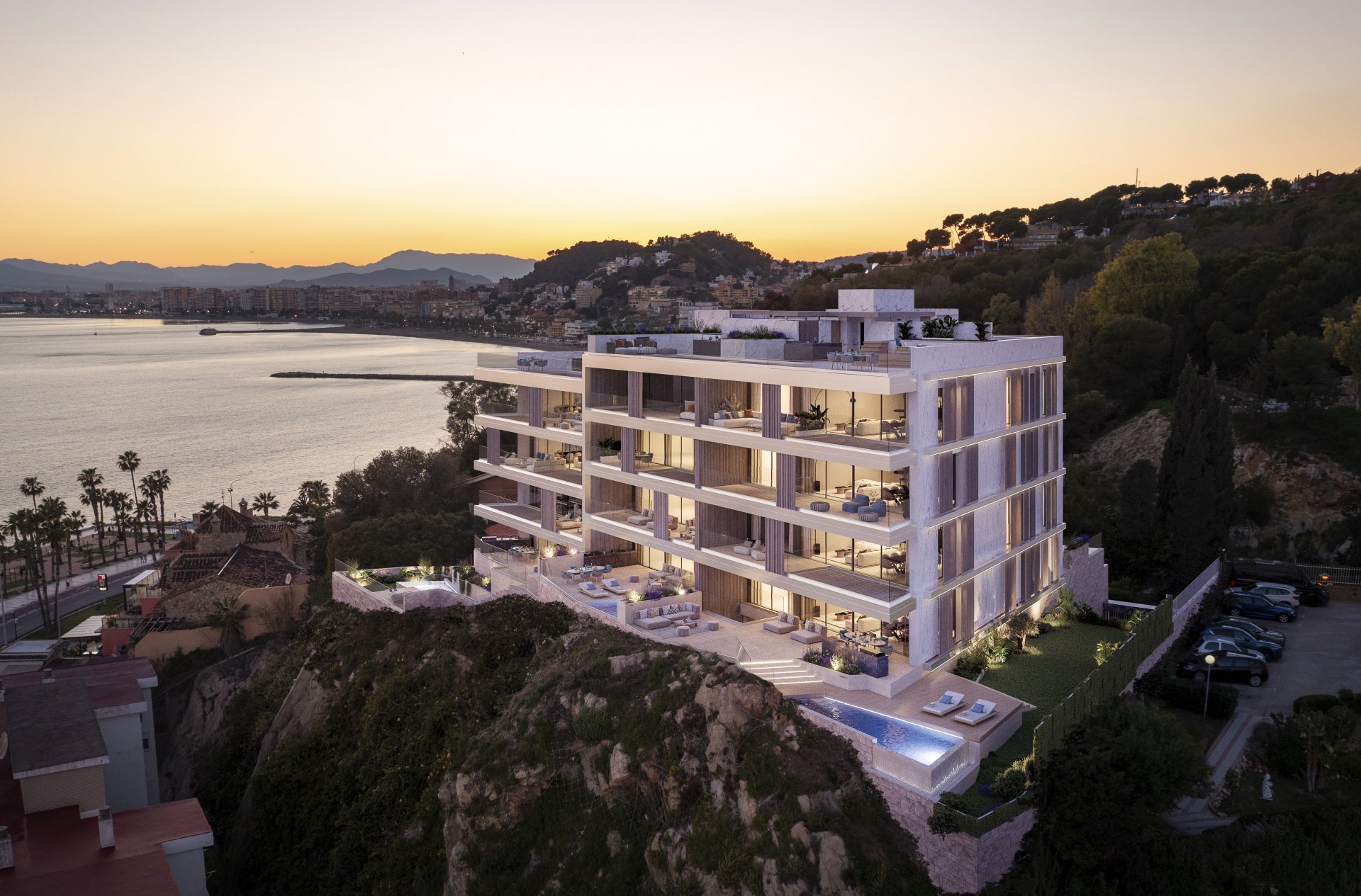 Modern apartment with stunning views in Pedregalejo Morlaco, Málaga East