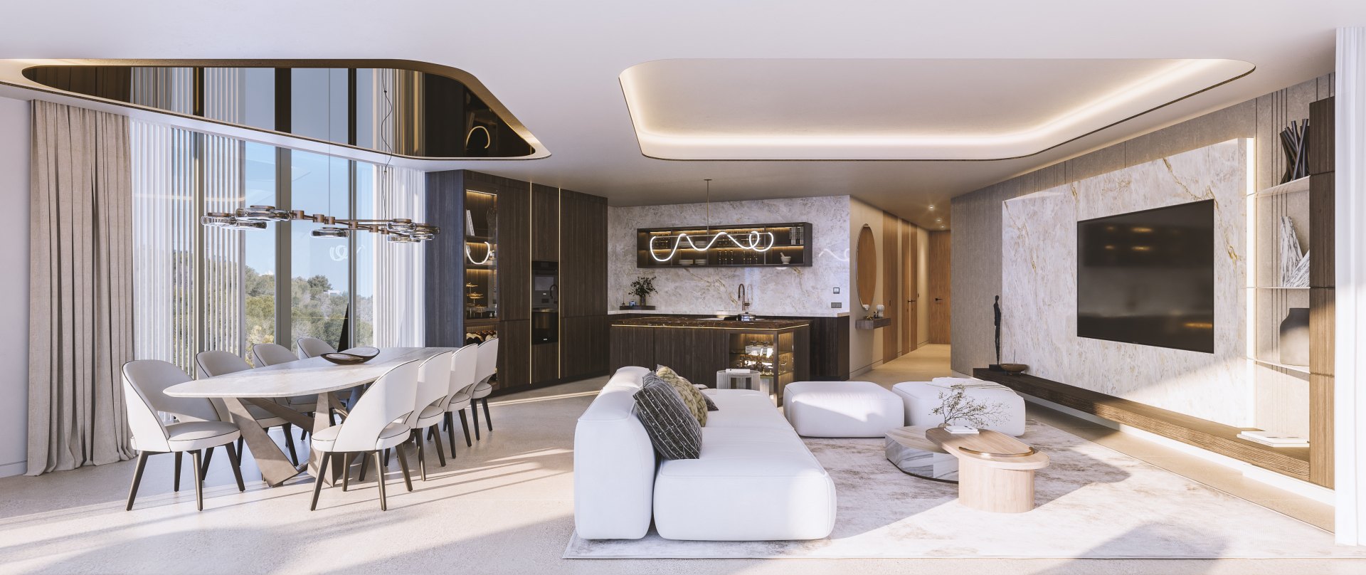 Modern penthouse with stunning views in Pedregalejo Morlaco, Málaga East