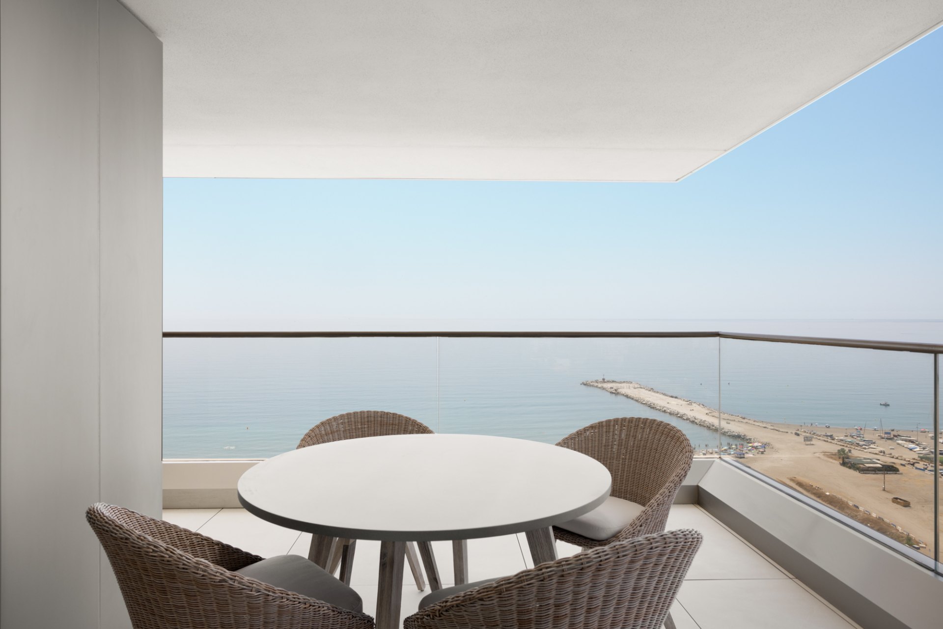 Incredible new built apartment front beach line with amazing views in Málaga Towers, Málaga