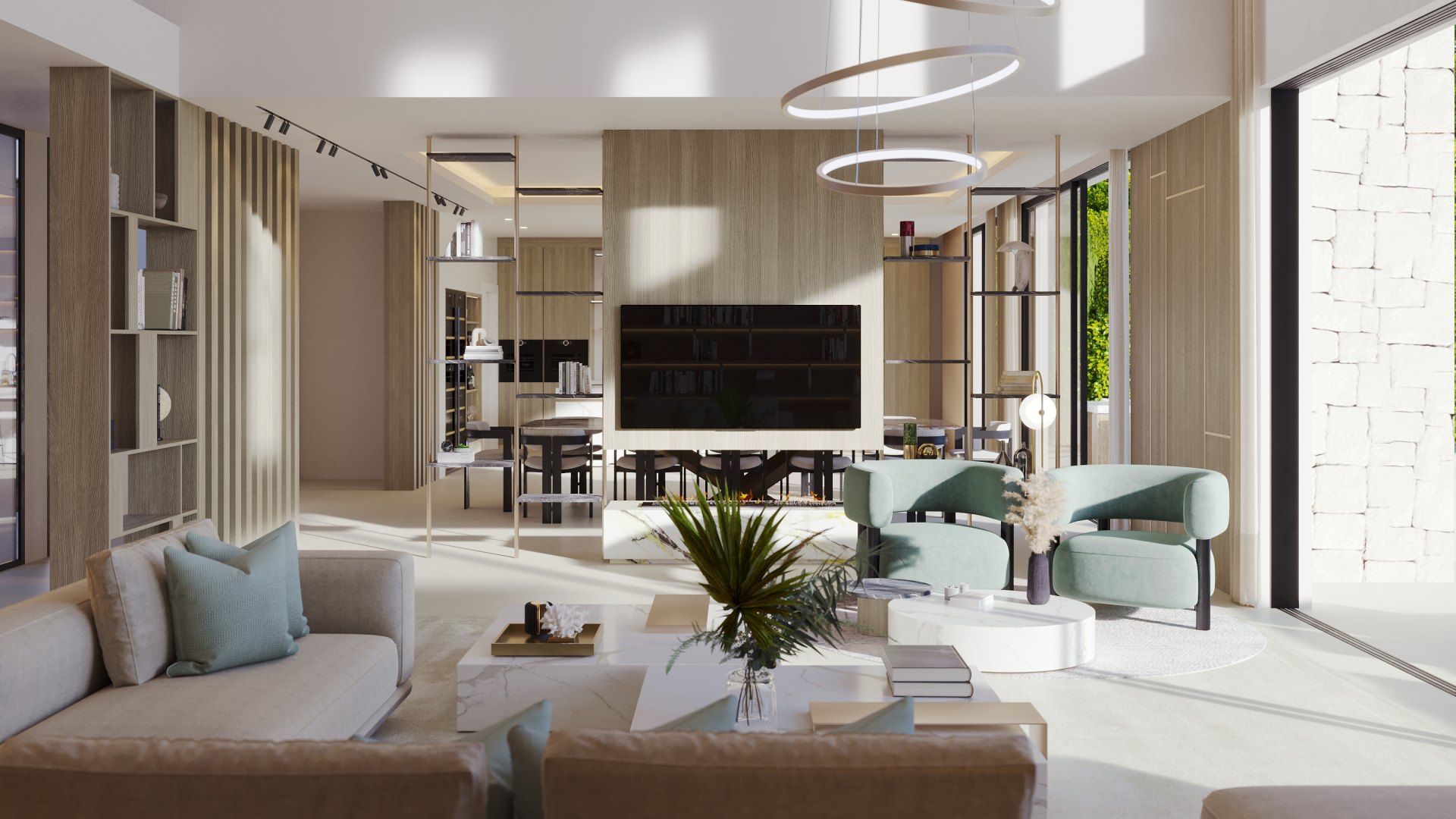 Impressive luxury villa under construction with an exclusive design and panoramic views in Estepona East