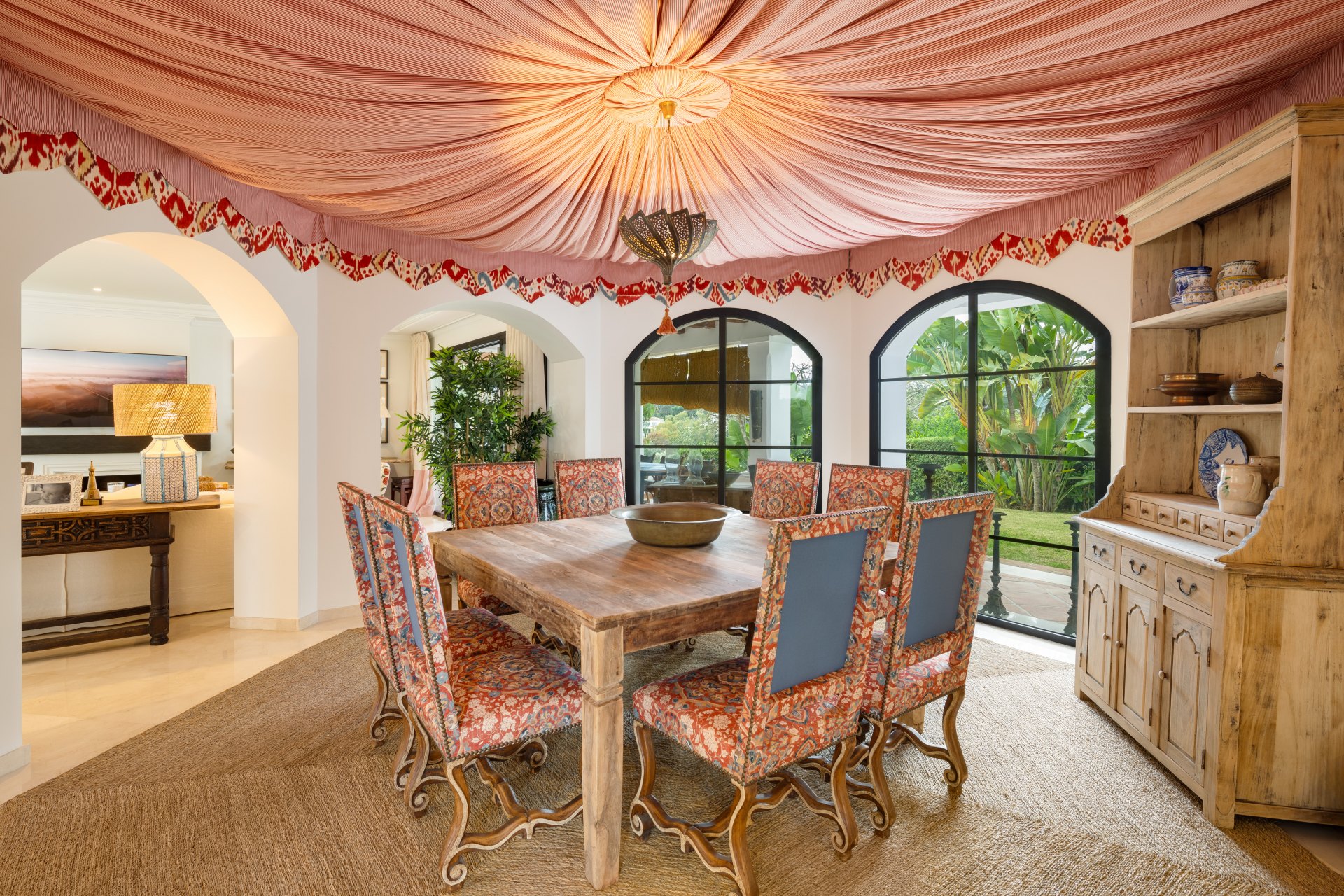 Charming Mediterranean Andalusian style villa in frontline golf in La Quinta