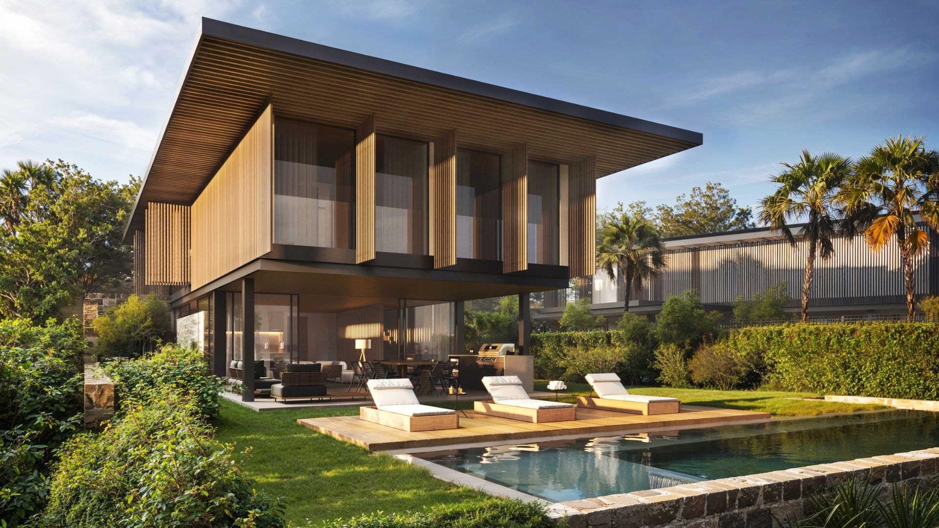 Modern villa in the heart of the golf course in a quiet community with incredible views in La Cerquilla