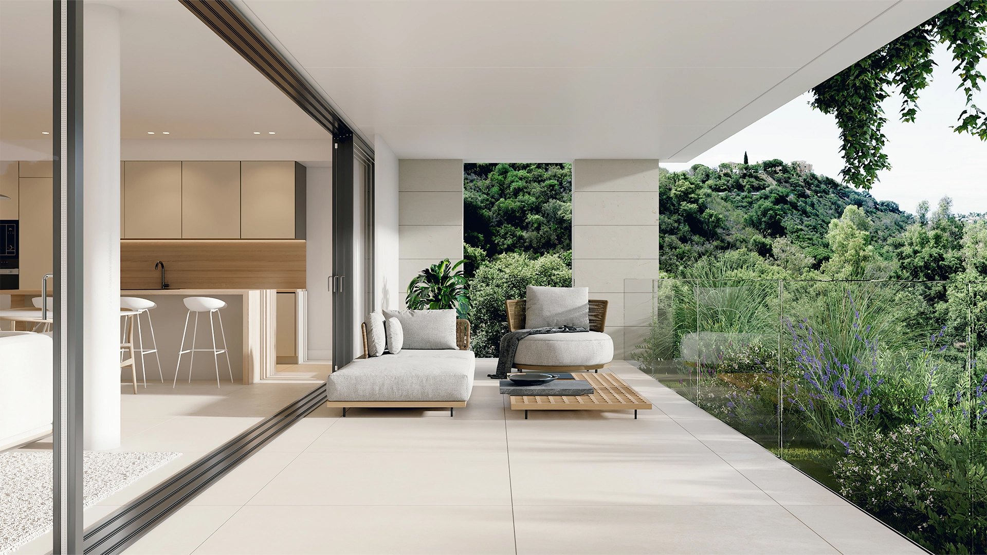 Exclusive penthouse nestled within a protected natural reserve, featuring a private pool in Elviria