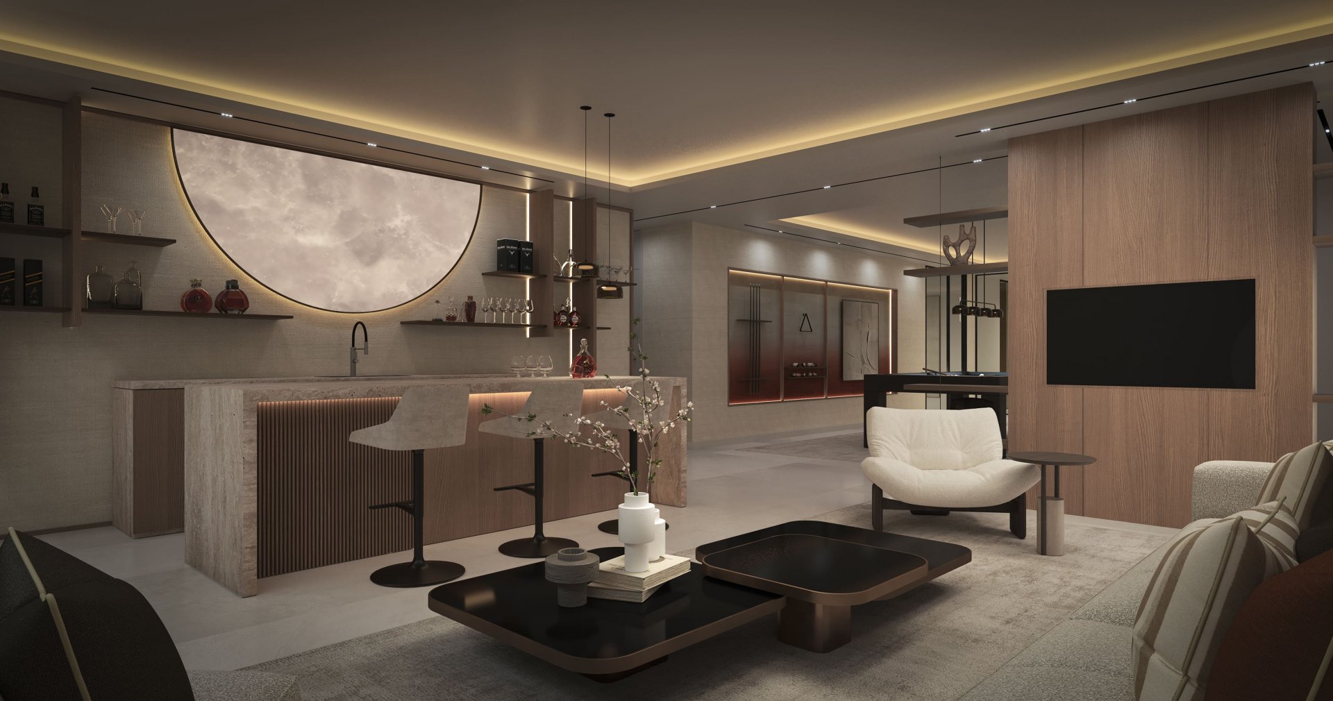 New villa project on the New Golden Mile in Bel Air, featuring a contemporary and elegant style