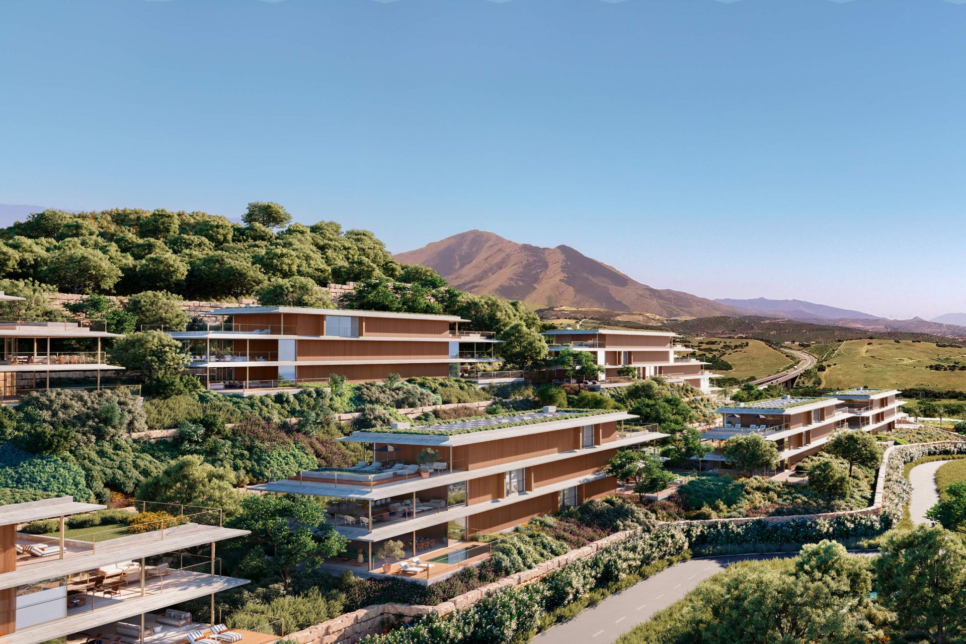 Sofisticado ático con vistas panorámicas en residencias únicas en España, Finca Cortesín