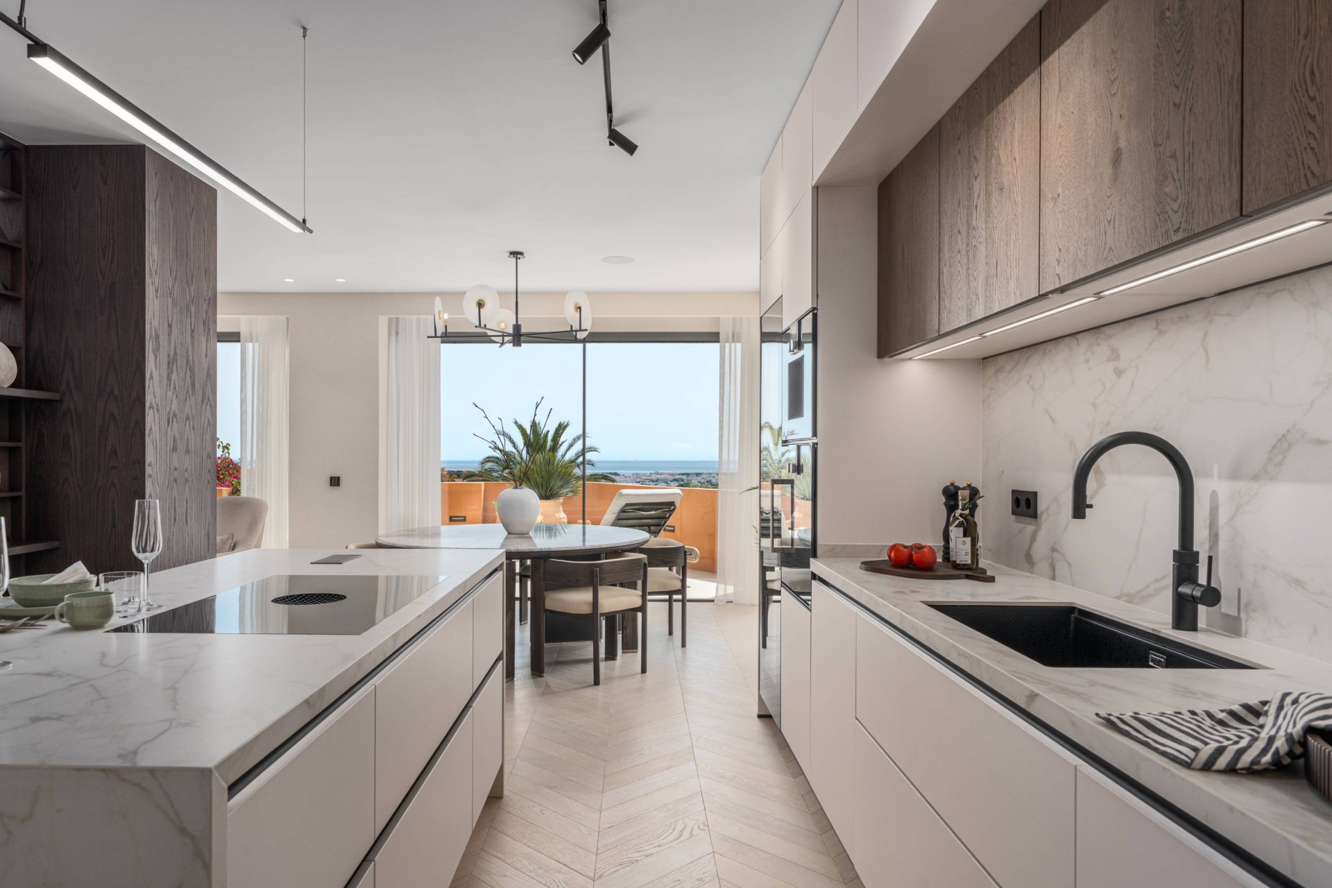 Magnífico apartamento reformado con vistas panorámicas al mar y la montaña en La Cerquilla