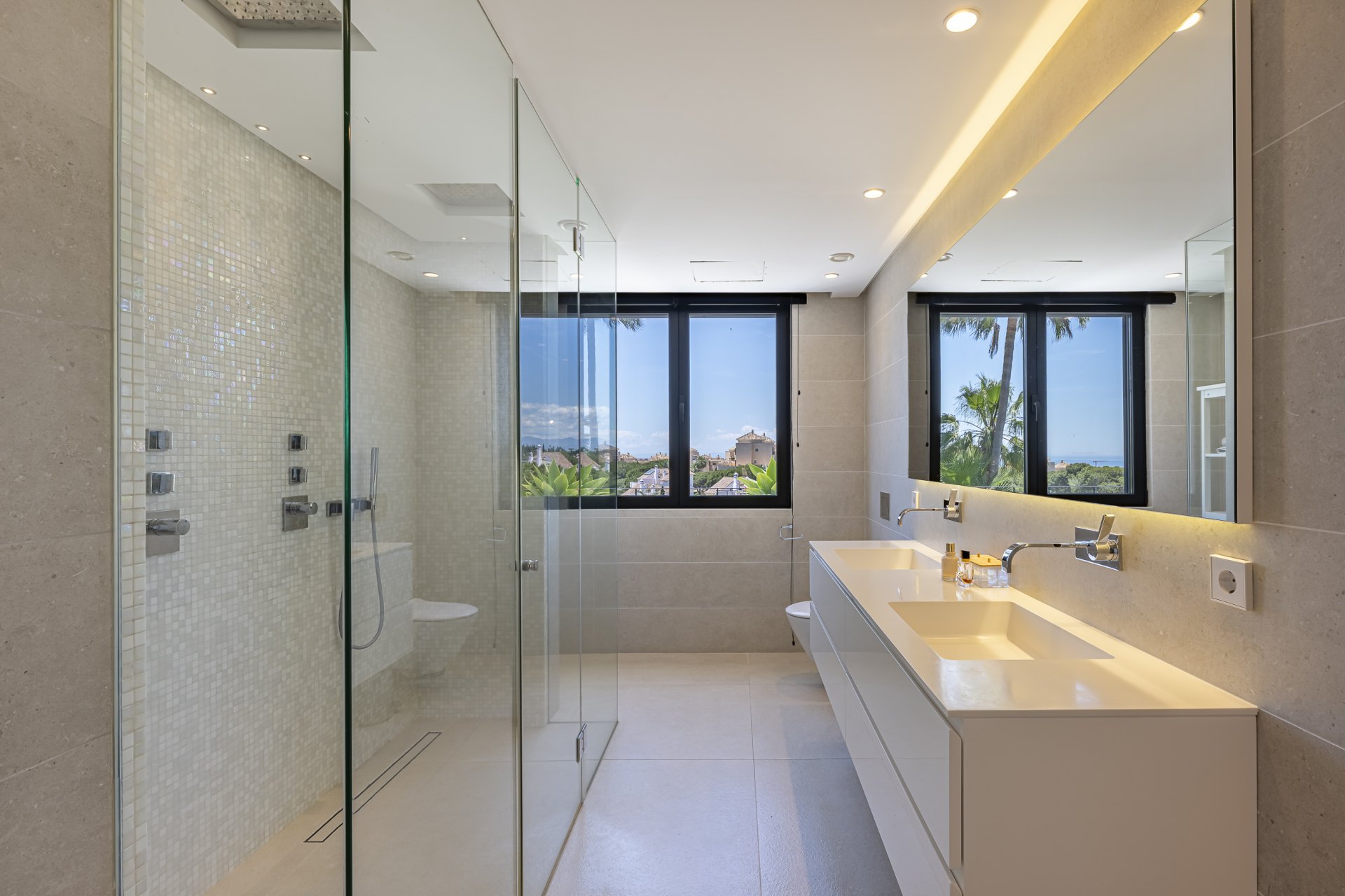 Spectacular family villa with panoramic sea views and exceptional amenities in Elviria, East Marbella