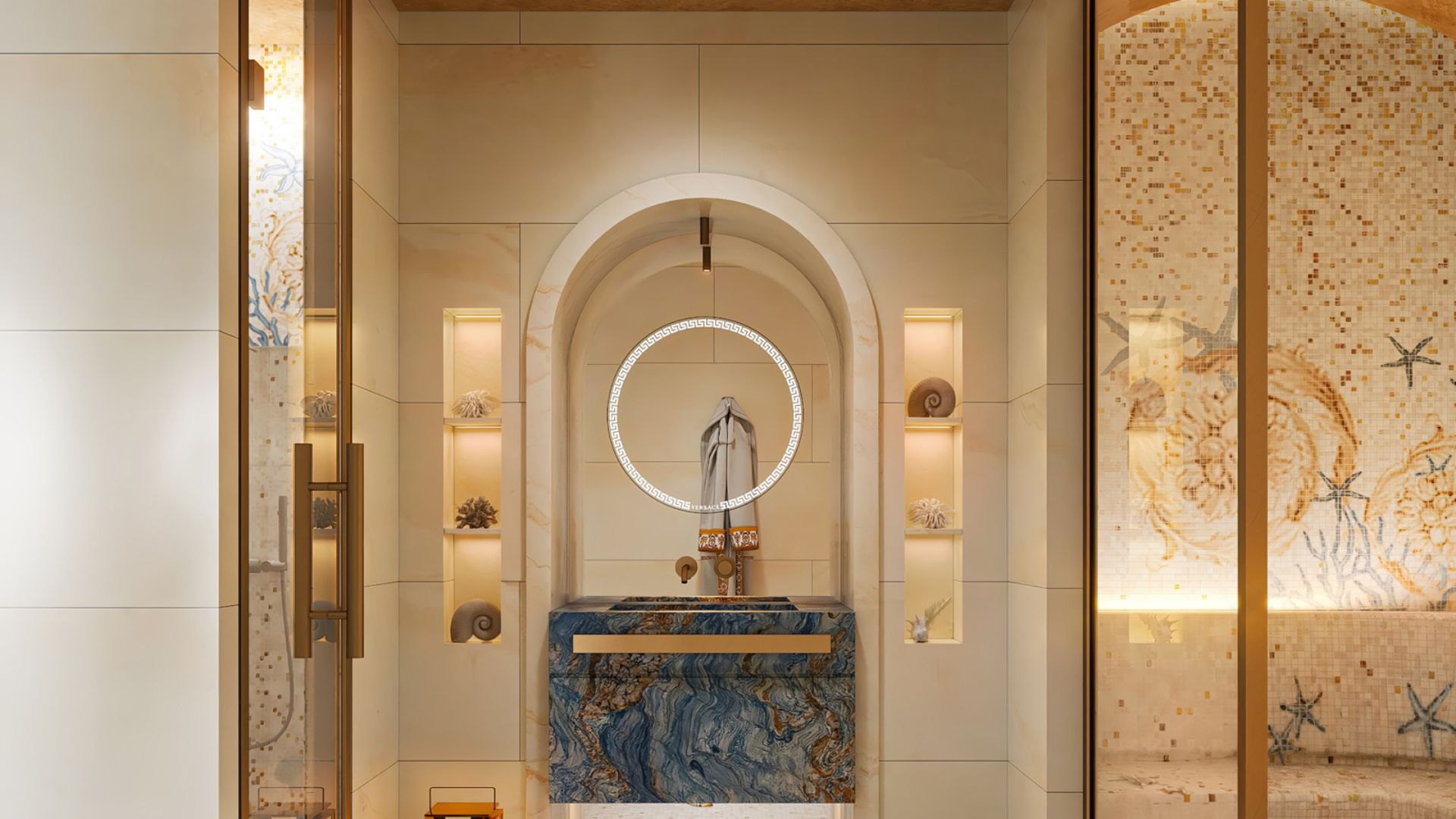 Custom-made villa with interior design by Versace Home – Ocho de Oro, new project in Nueva Andalucía, Marbella