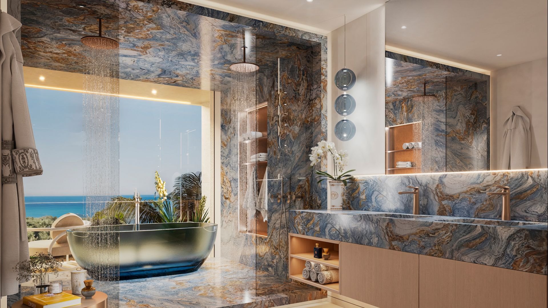 Custom-made villa with interior design by Versace Home – Ocho de Oro, new project in Nueva Andalucía, Marbella