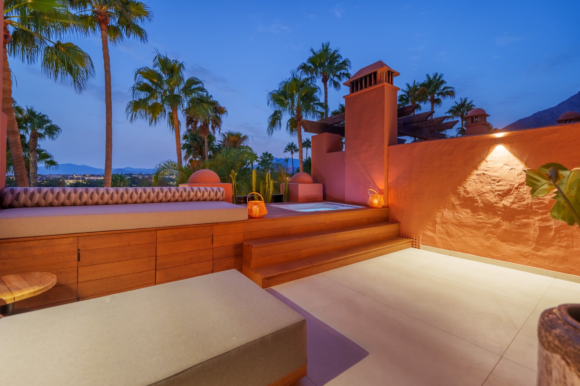 Impeccably renovated townhouse situated in the prestigious Golden Mile, Marbella