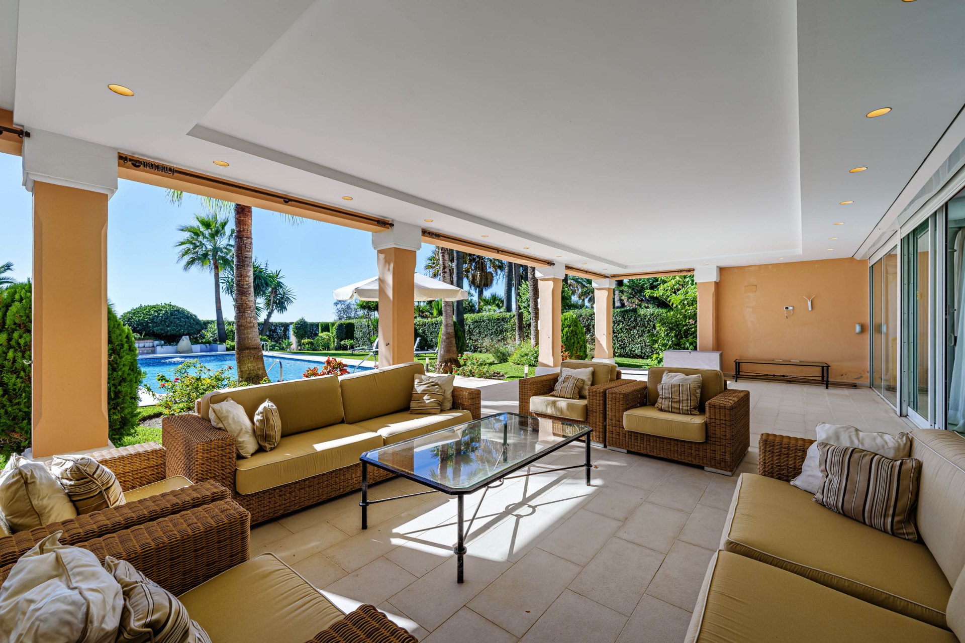 Exclusive opportunity for a large beachfront villa in Estepona, with direct access to the sea