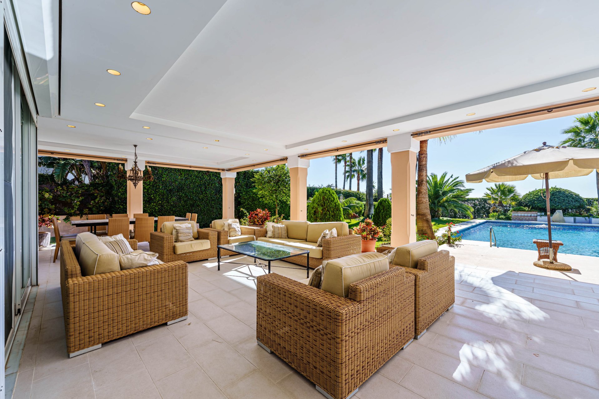 Exclusive opportunity for a large beachfront villa in Estepona, with direct access to the sea