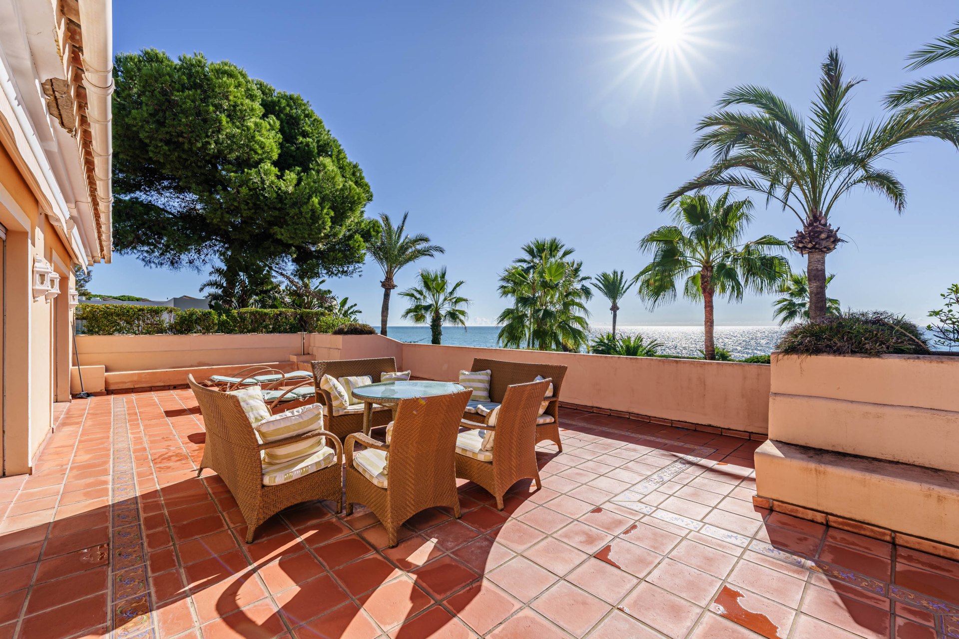 Exclusive opportunity for a large beachfront villa in Estepona, with direct access to the sea