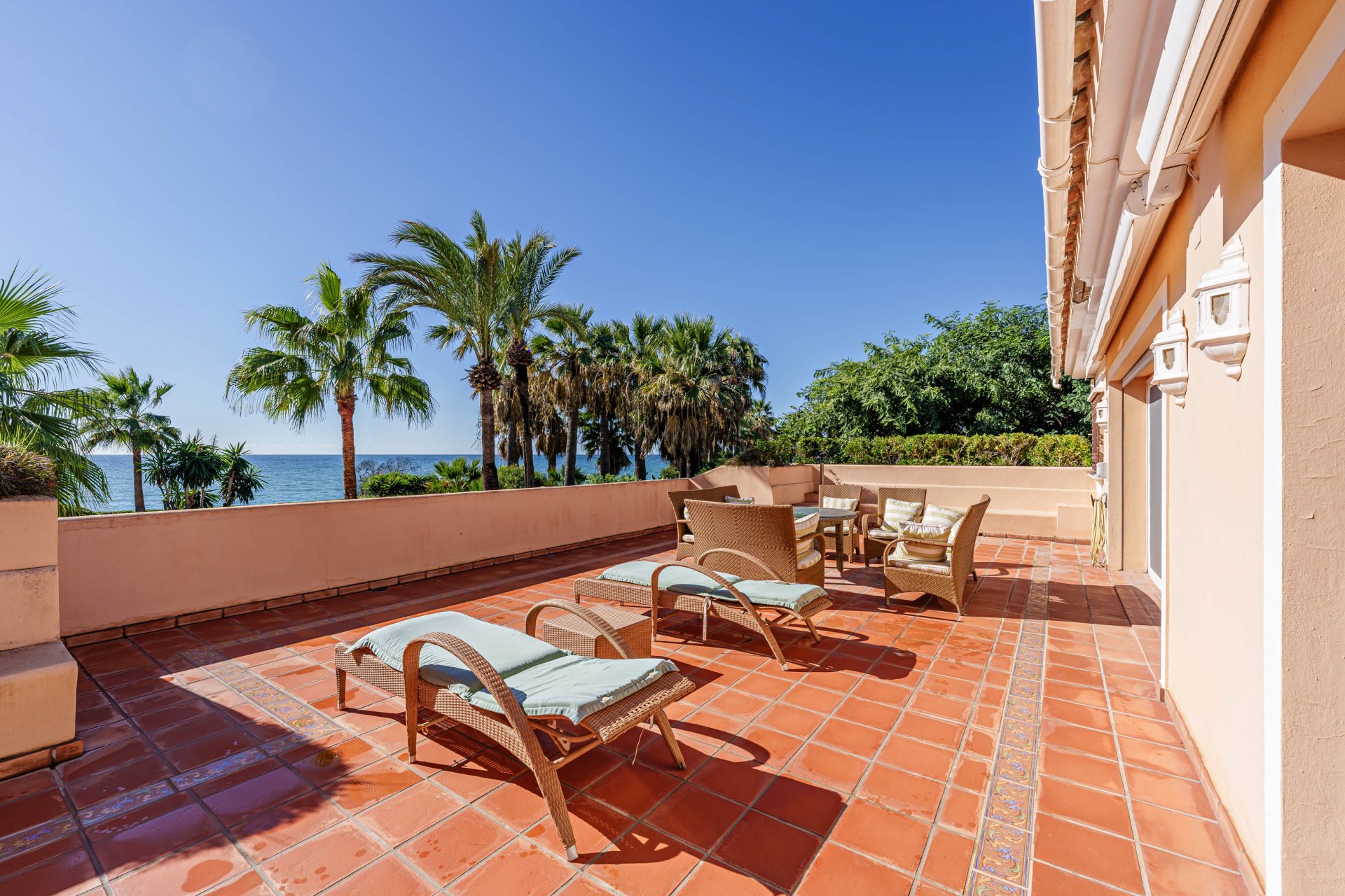 Exclusive opportunity for a large beachfront villa in Estepona, with direct access to the sea