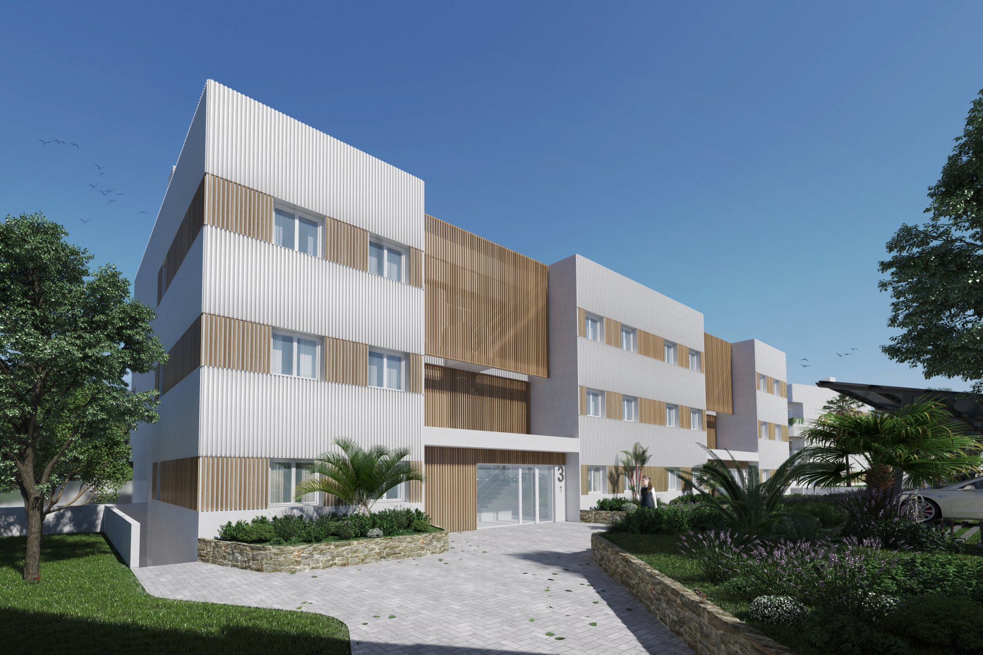 Charming ground floor apartment in prestigious residential area