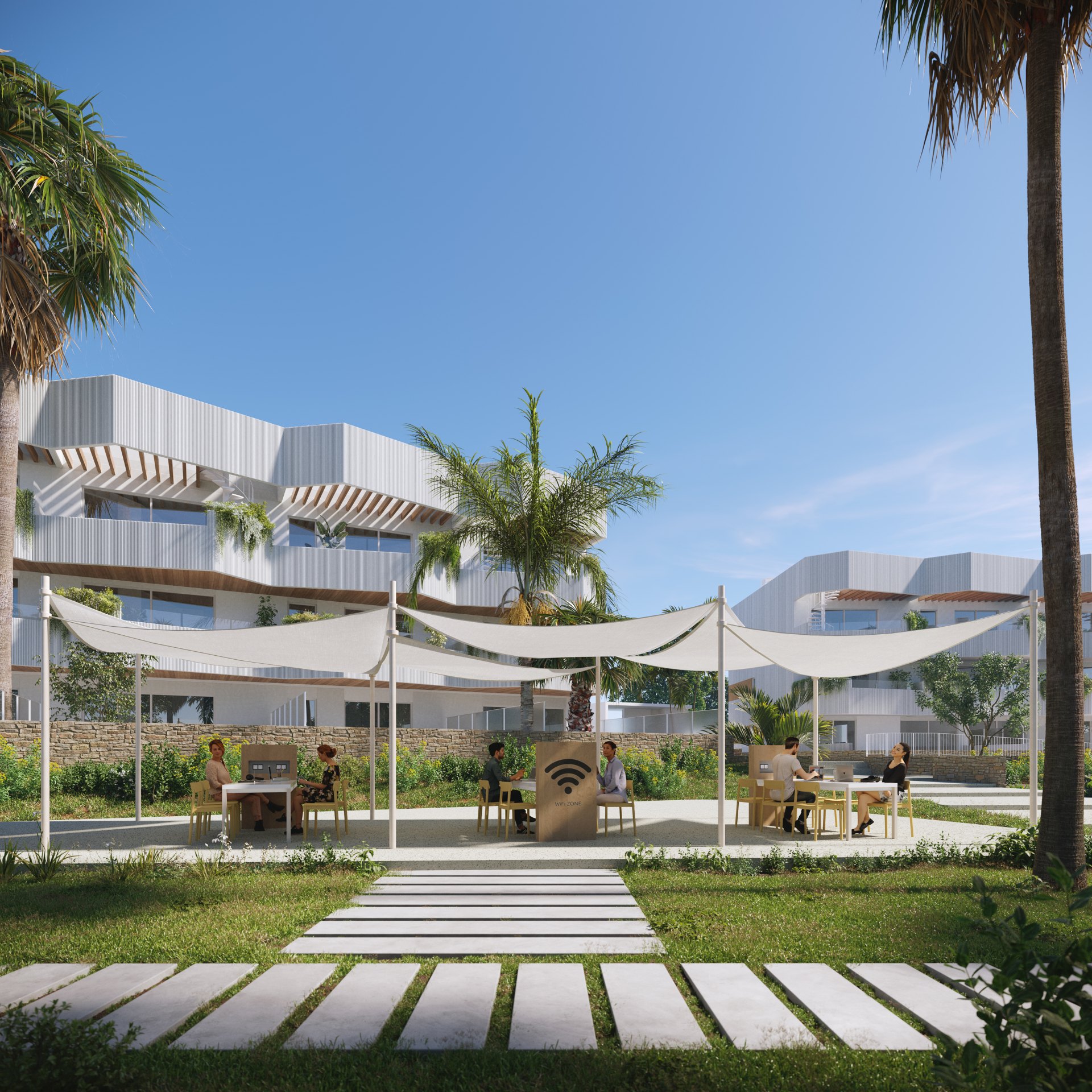 Charming ground floor apartment in prestigious residential area