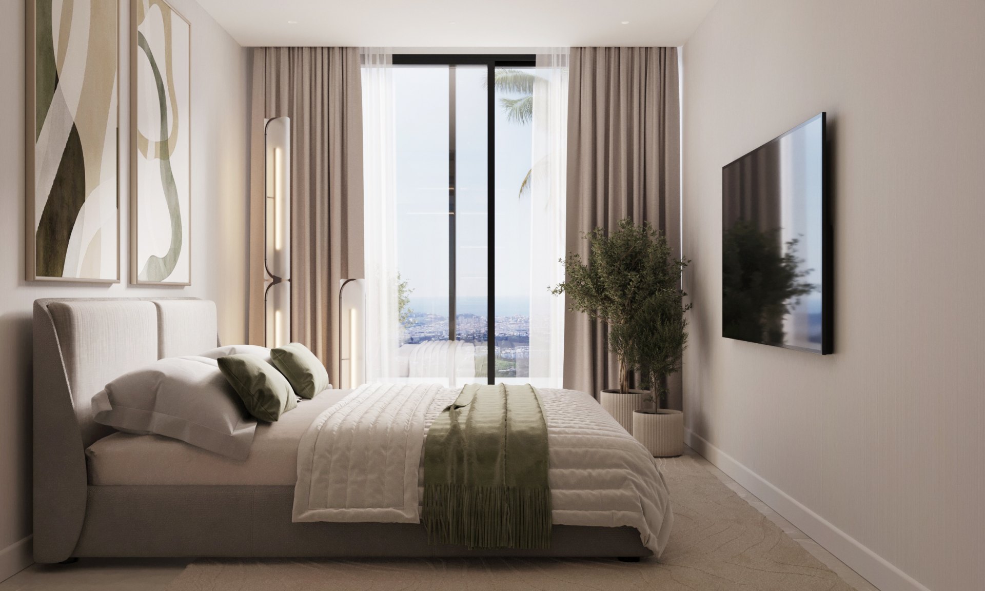 Amplio y luminoso apartamento en planta baja con jardín privado, en la Nueva Milla de Oro, Estepona