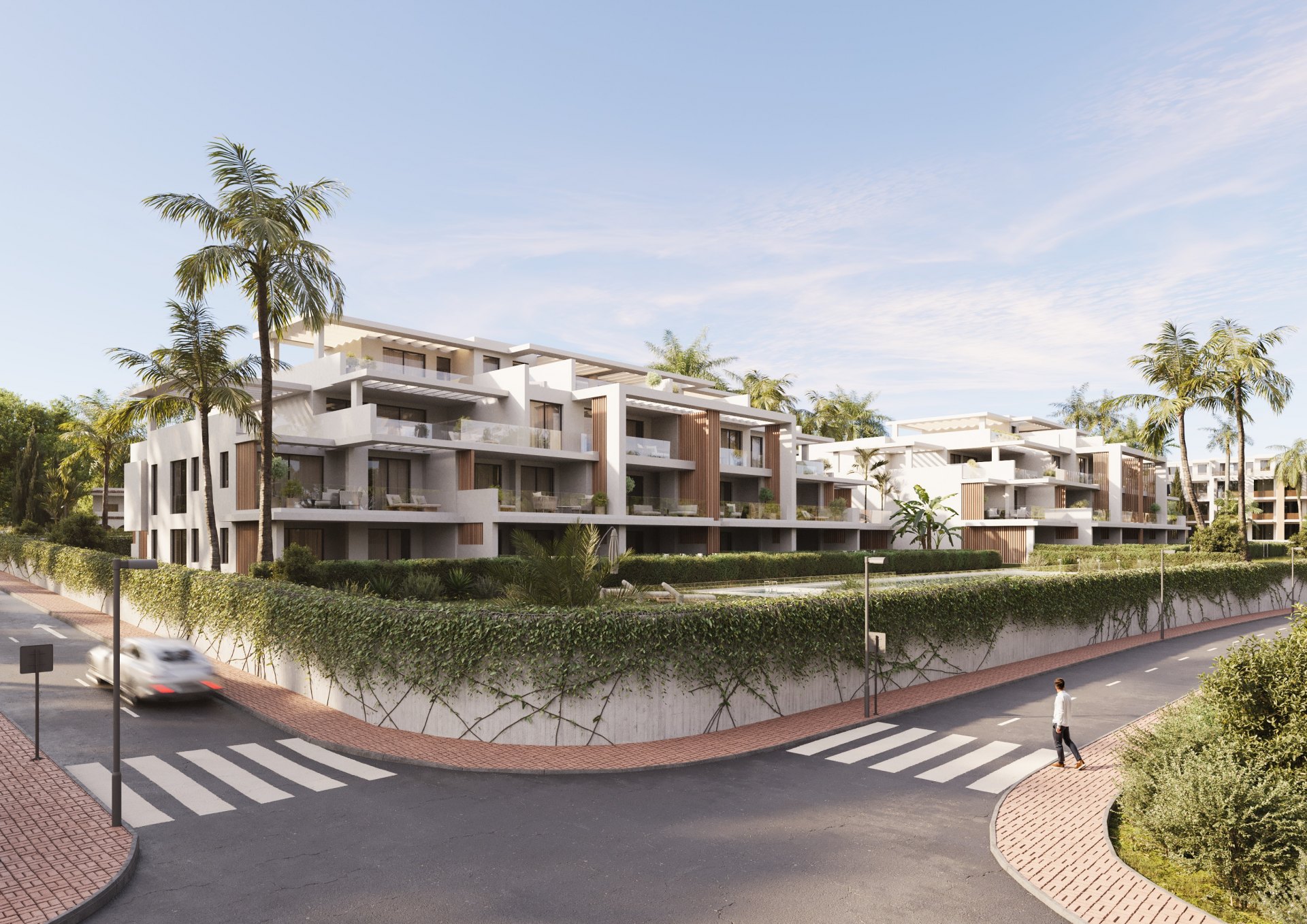 Amplio y luminoso apartamento en planta baja con jardín privado, en la Nueva Milla de Oro, Estepona