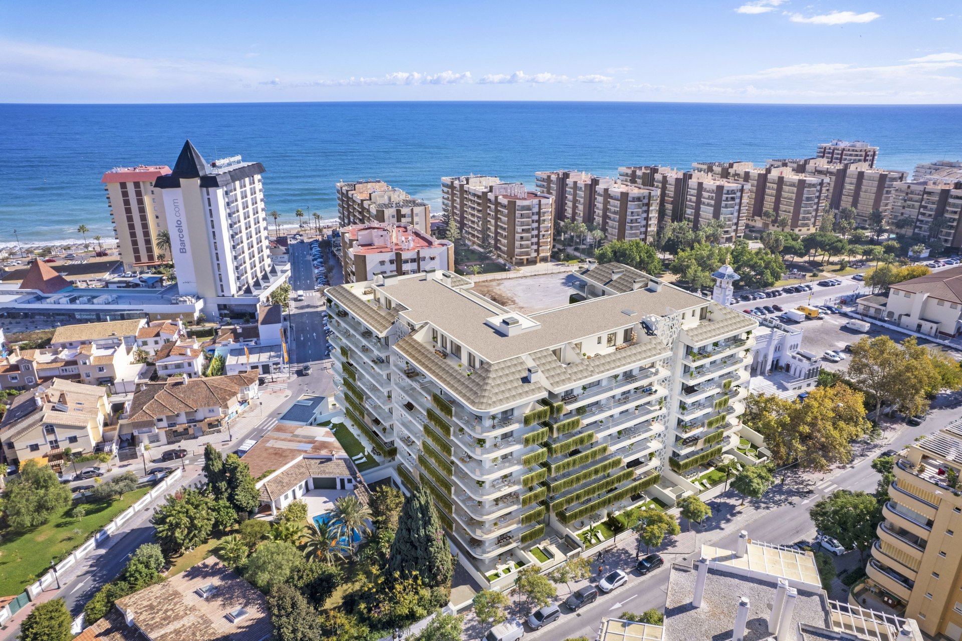 Bright apartment with concierge service by the sea in Fuengirola
