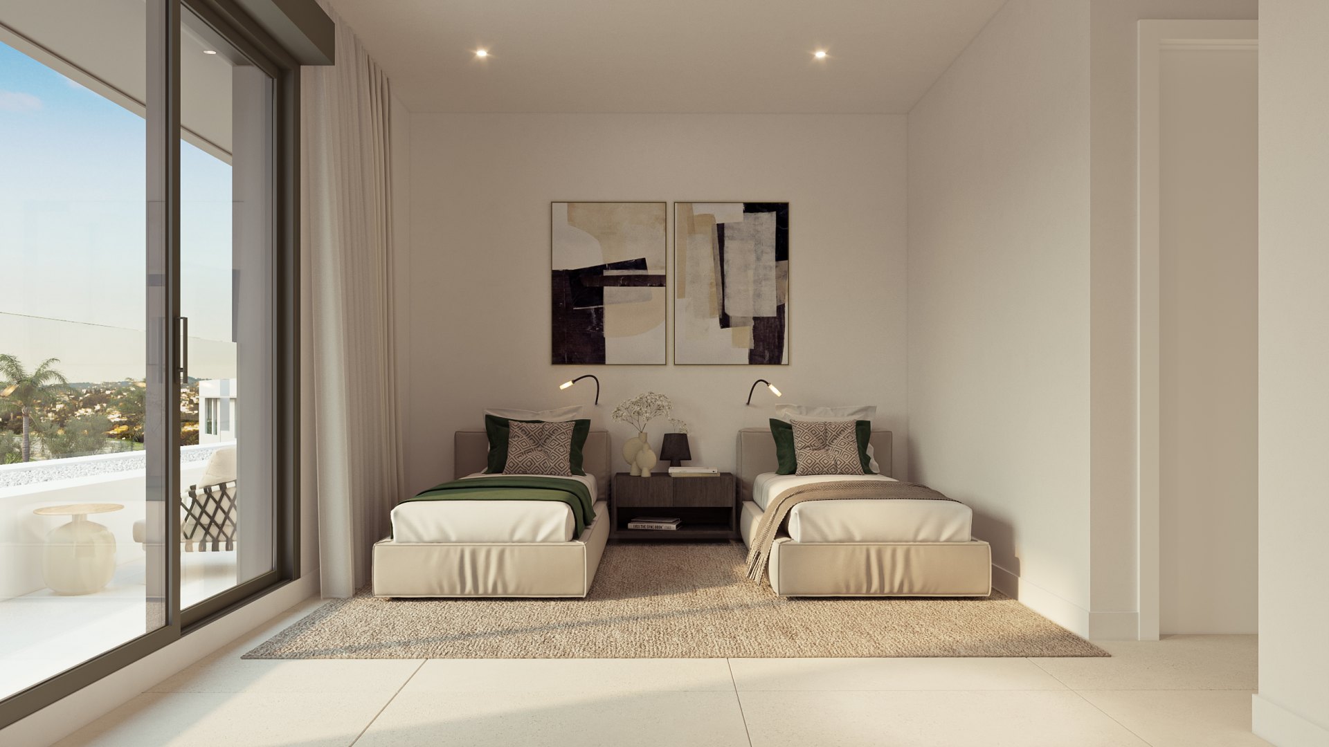 Villa pareada de modernidad excepcional en Marbella Este