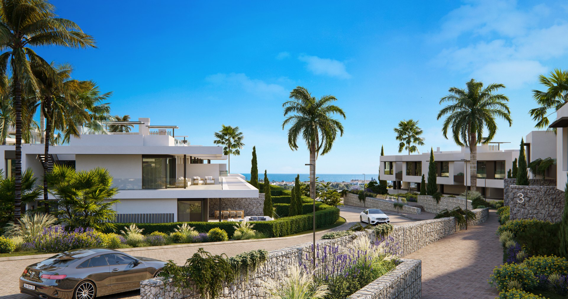 Villa pareada de modernidad excepcional en Marbella Este