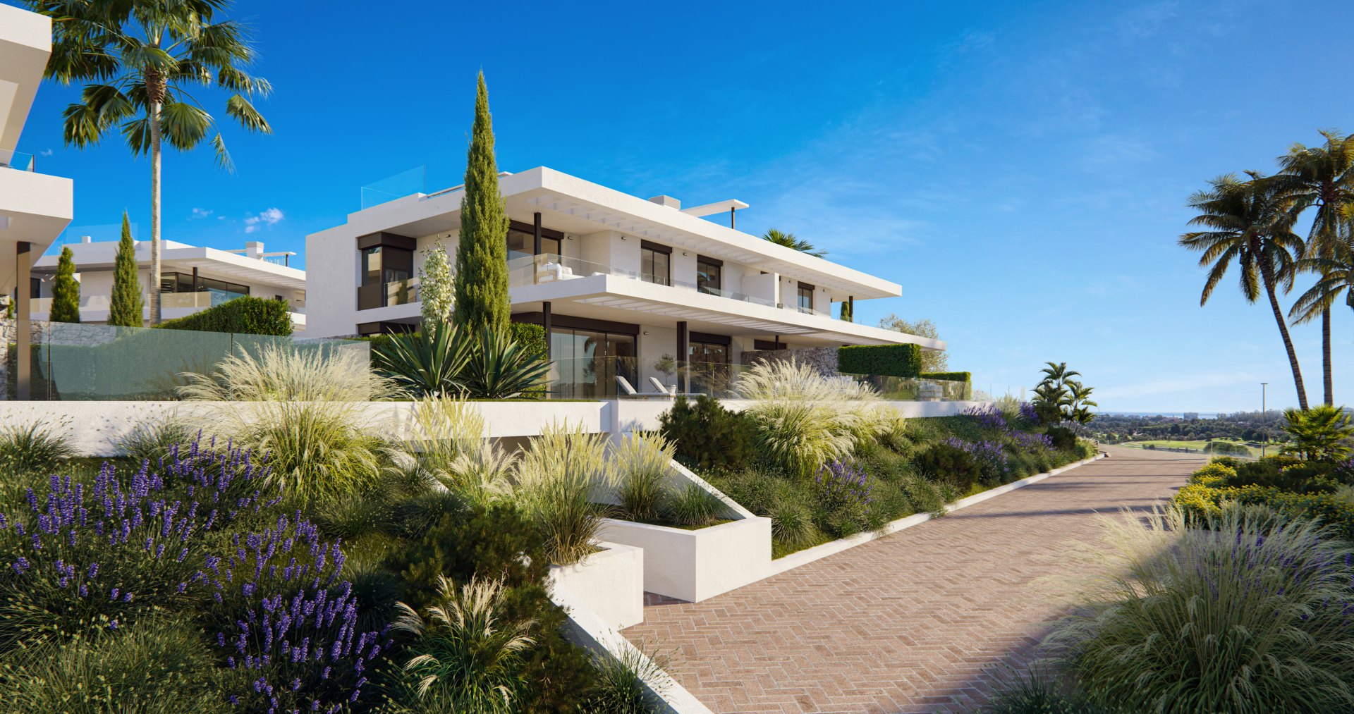 Villa pareada de modernidad excepcional en Marbella Este