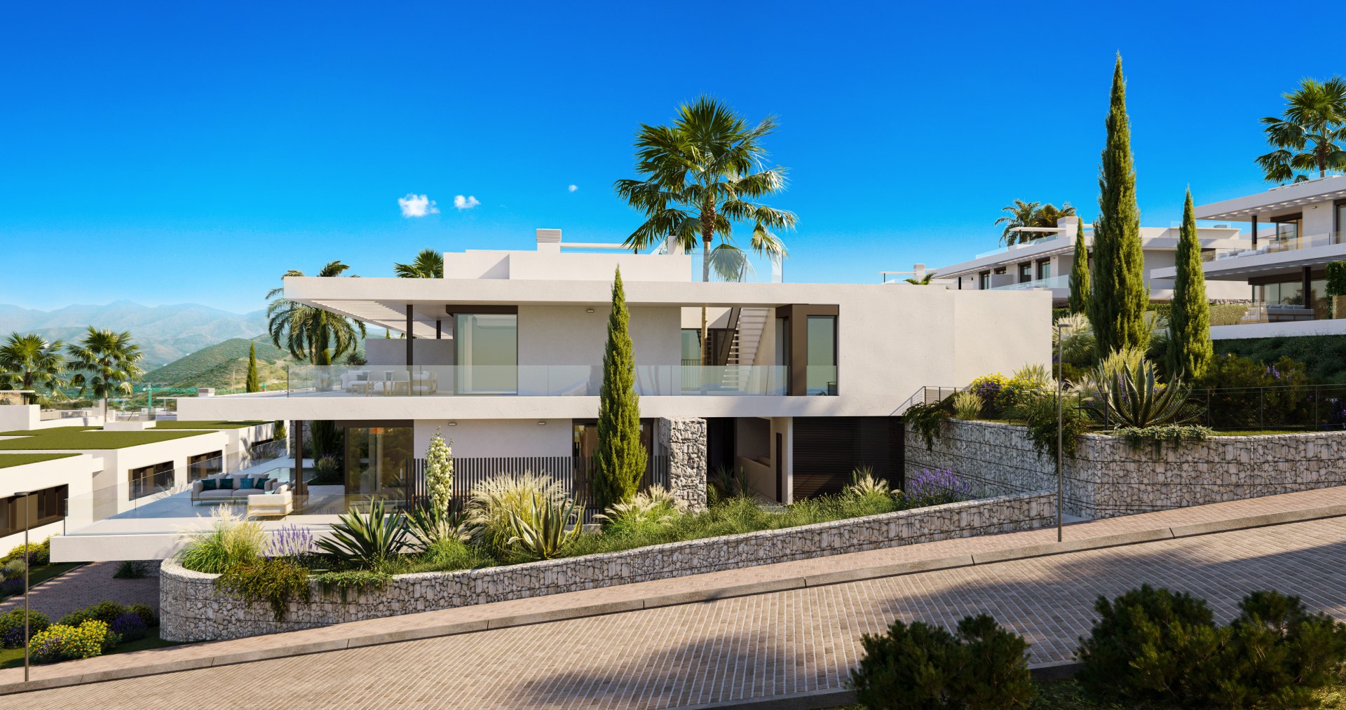 Villa pareada de modernidad excepcional en Marbella Este
