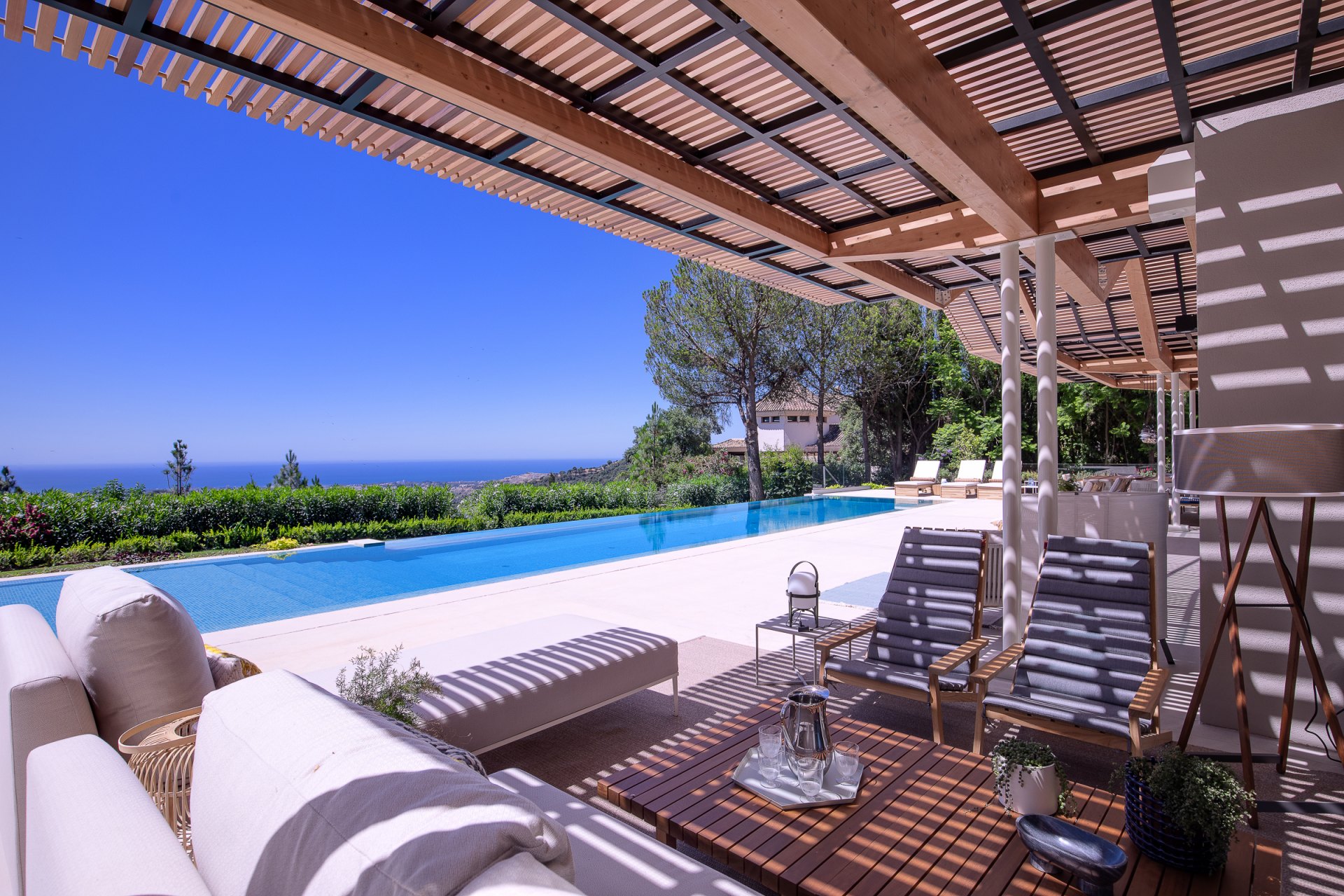 Beautiful villa in Mediterranean-Nordic style with spectacular sea views