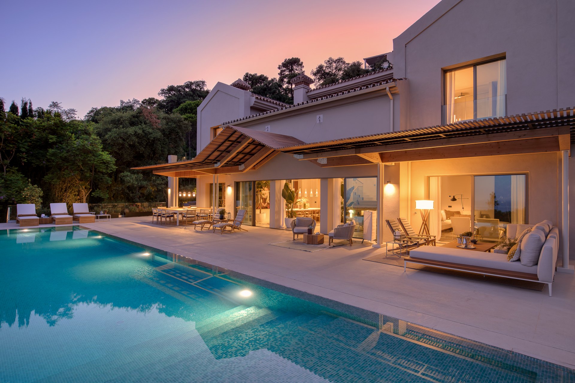 Beautiful villa in Mediterranean-Nordic style with spectacular sea views