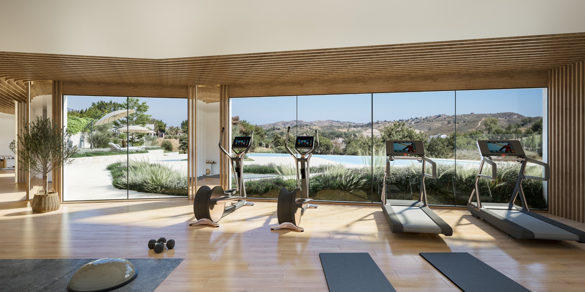 Adosado dúplex con vistas a campo de golf y servicio de concierge