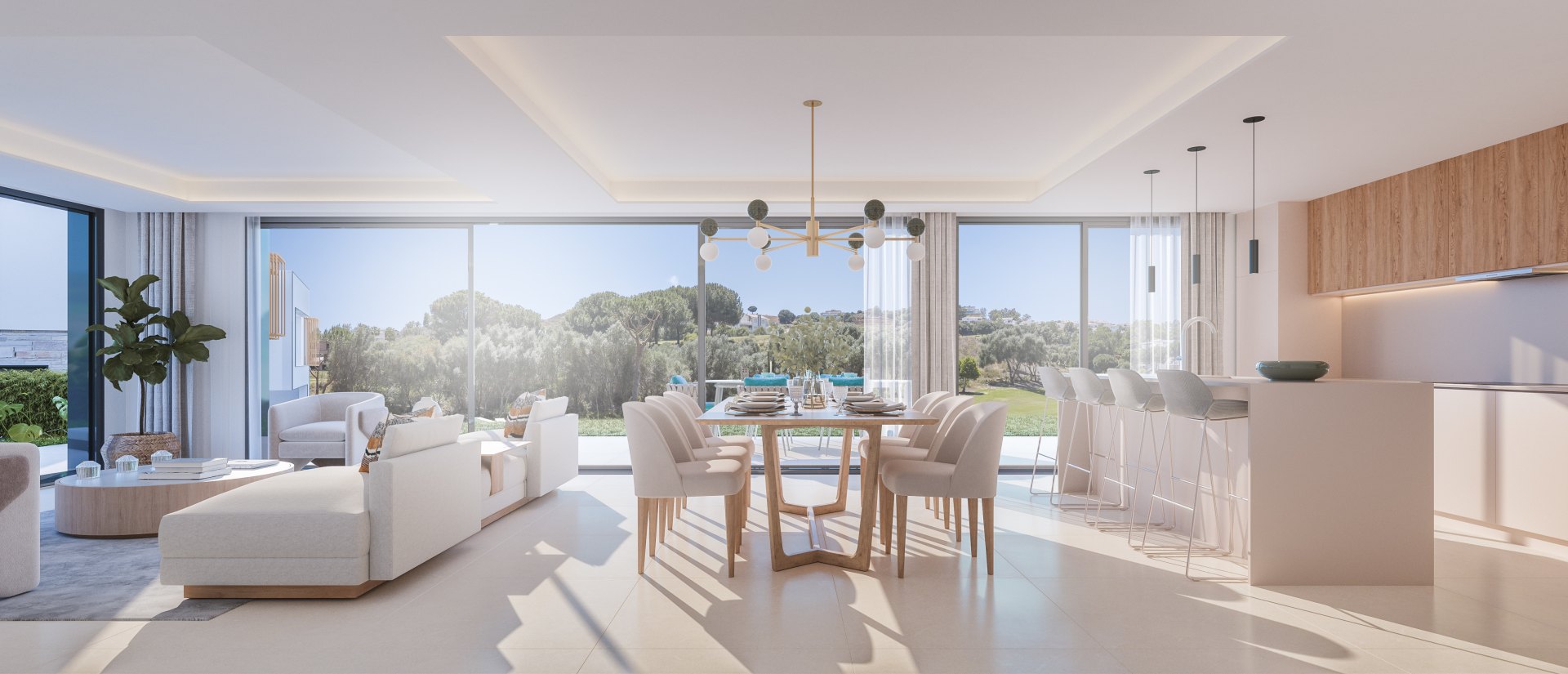 Adosado dúplex con vistas a campo de golf y servicio de concierge