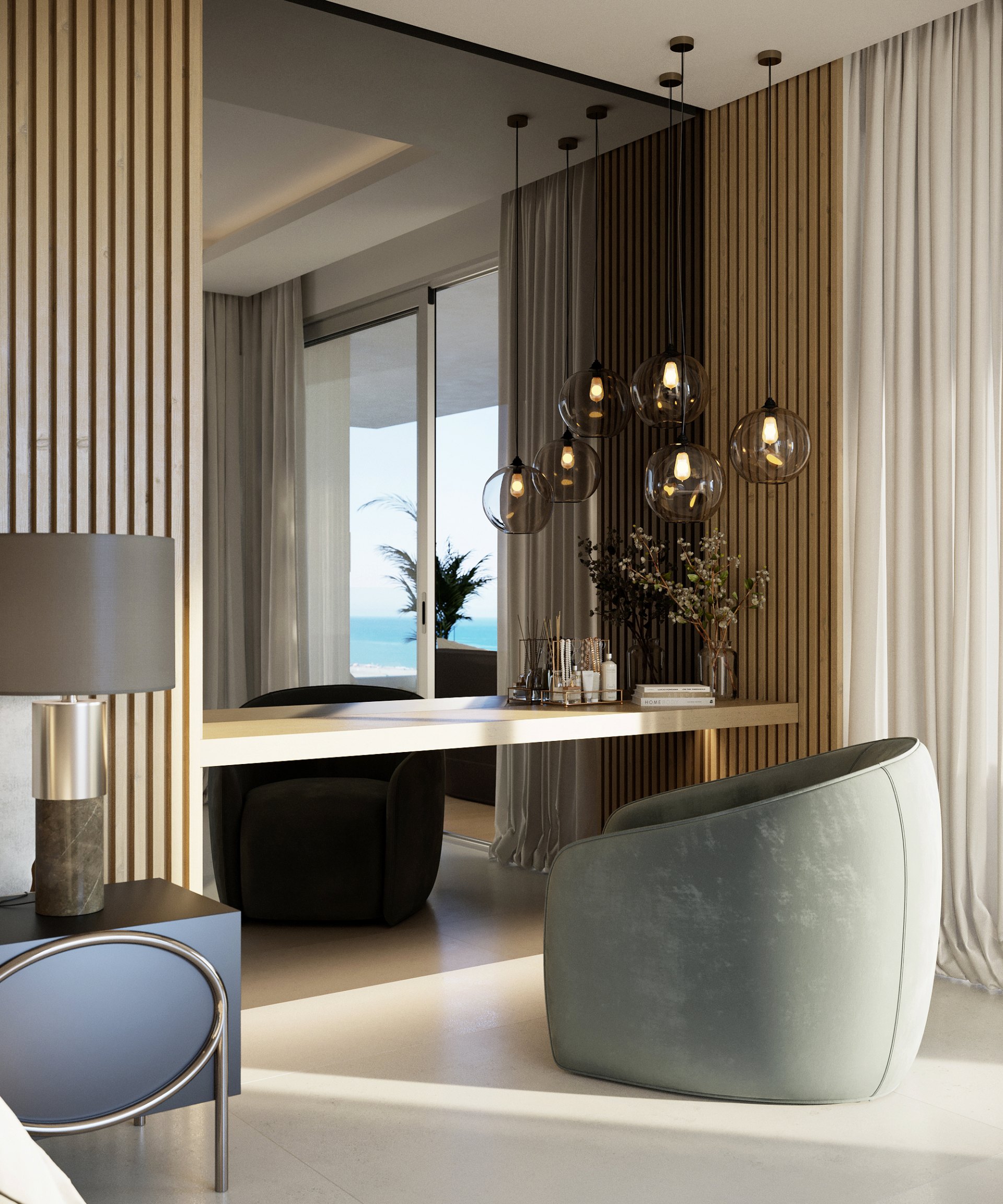 Luxury beachfront apartment in exclusive tower in Málaga West