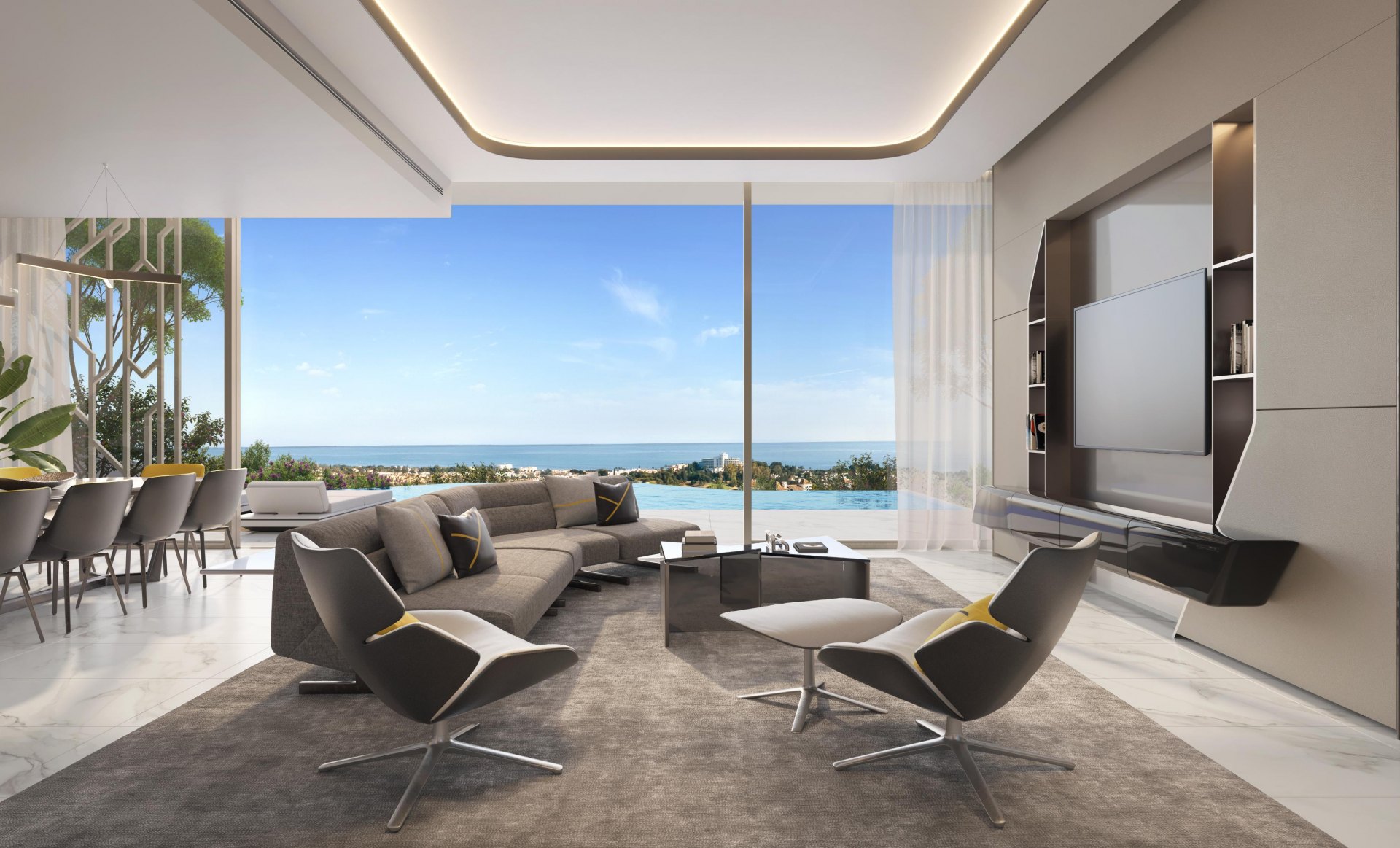 Villa Innovadora en Benahavis imitando las fascinantes líneas de Lamborghini