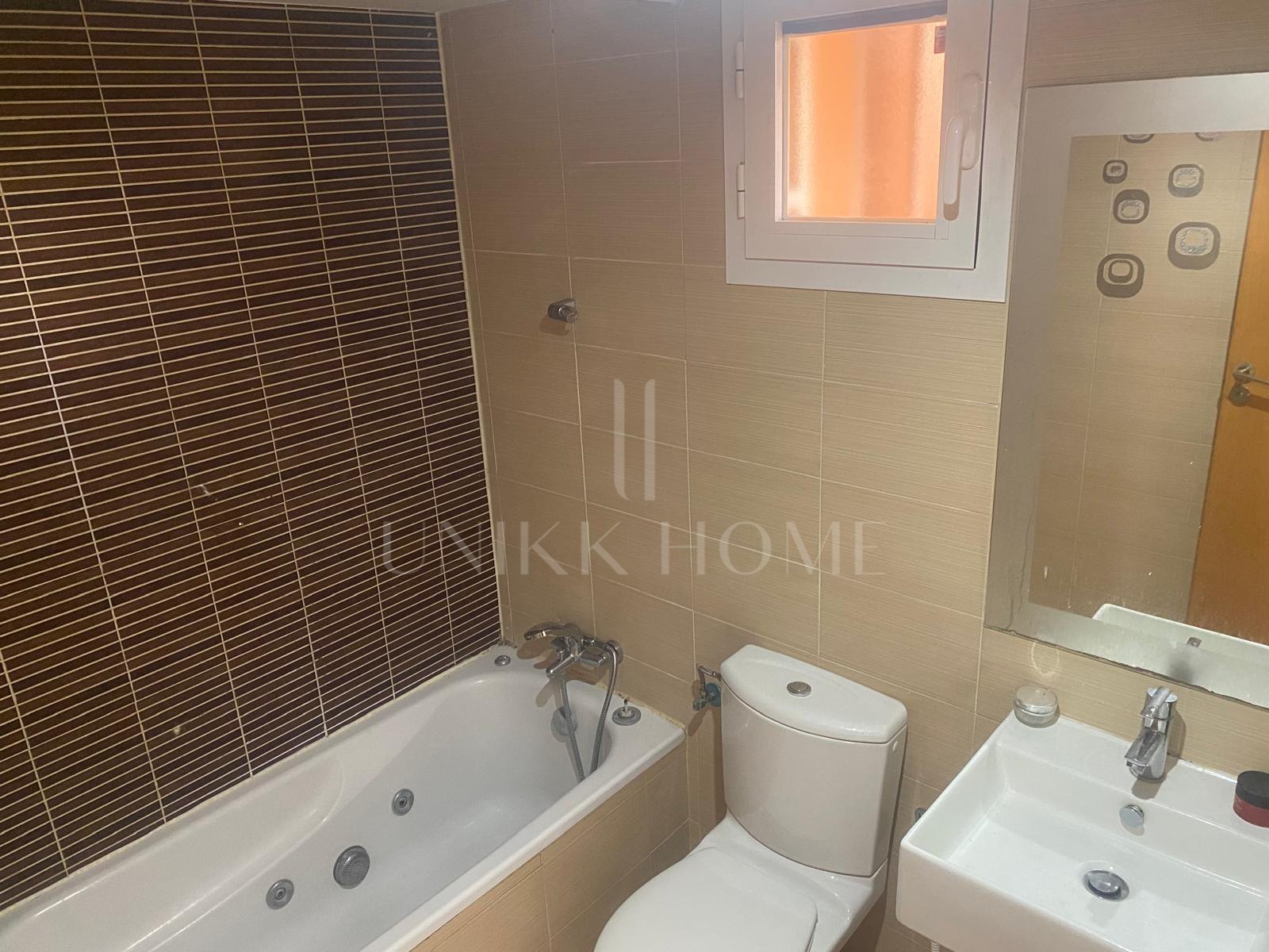 One-bedroom apartment with huge terrace and sea and golf views