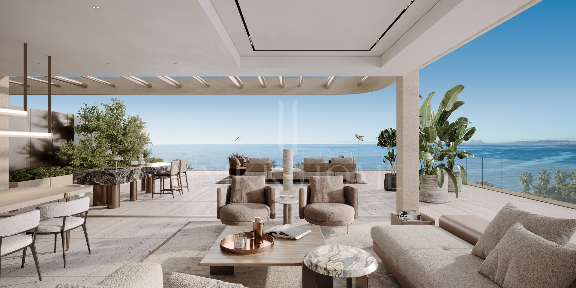 Ático dúplex de lujo con servicios incluidos en Tyrian, Estepona – Primera línea de playa