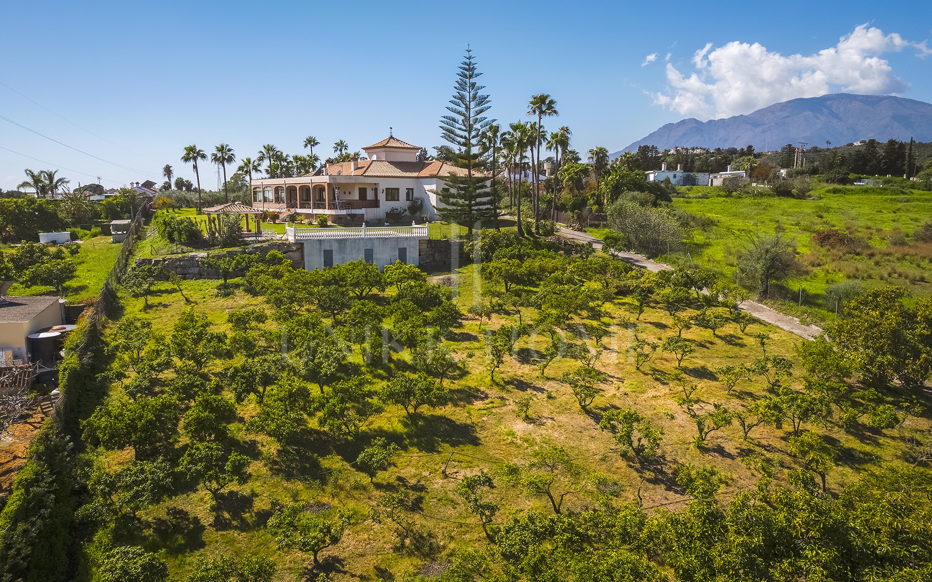 Encantadora finca rústica con vistas panorámicas en El Padrón, Estepona este