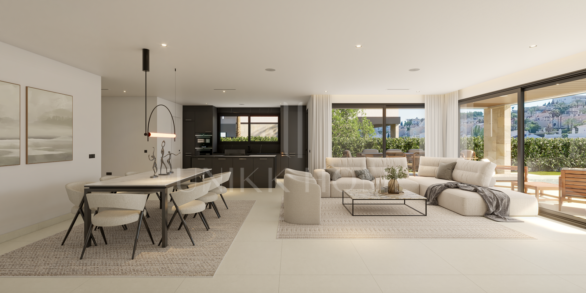 Moderna villa sobre plano junto al campo de golf El Campanario, en la Nueva Milla de Oro