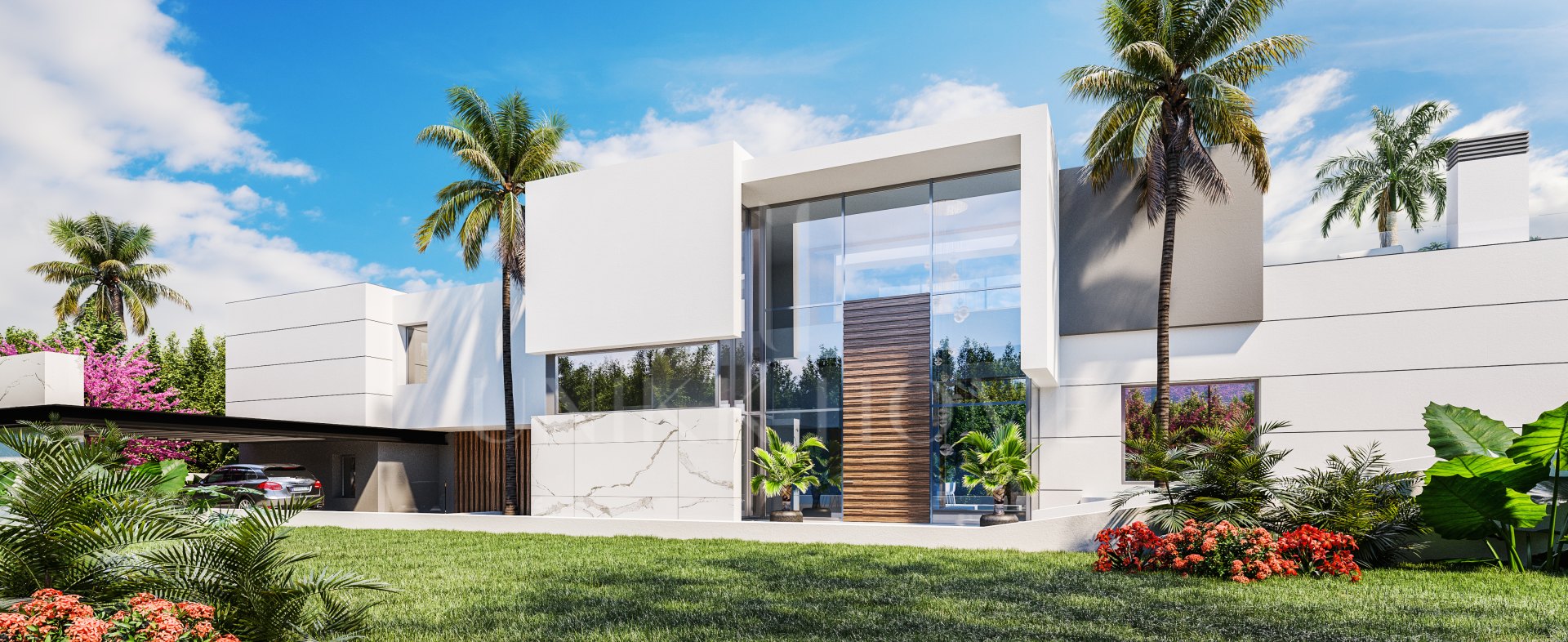 State of the art villas under construction on prime plots in El Paraíso