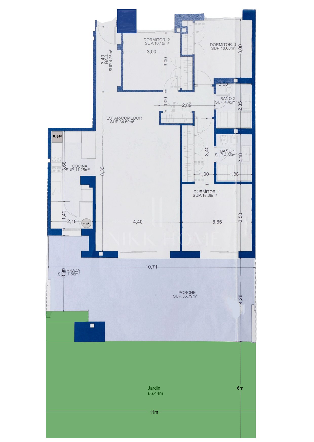 Bright 3-bedroom ground floor apartment with private garden in Vanian Gardens – New Golden Mile