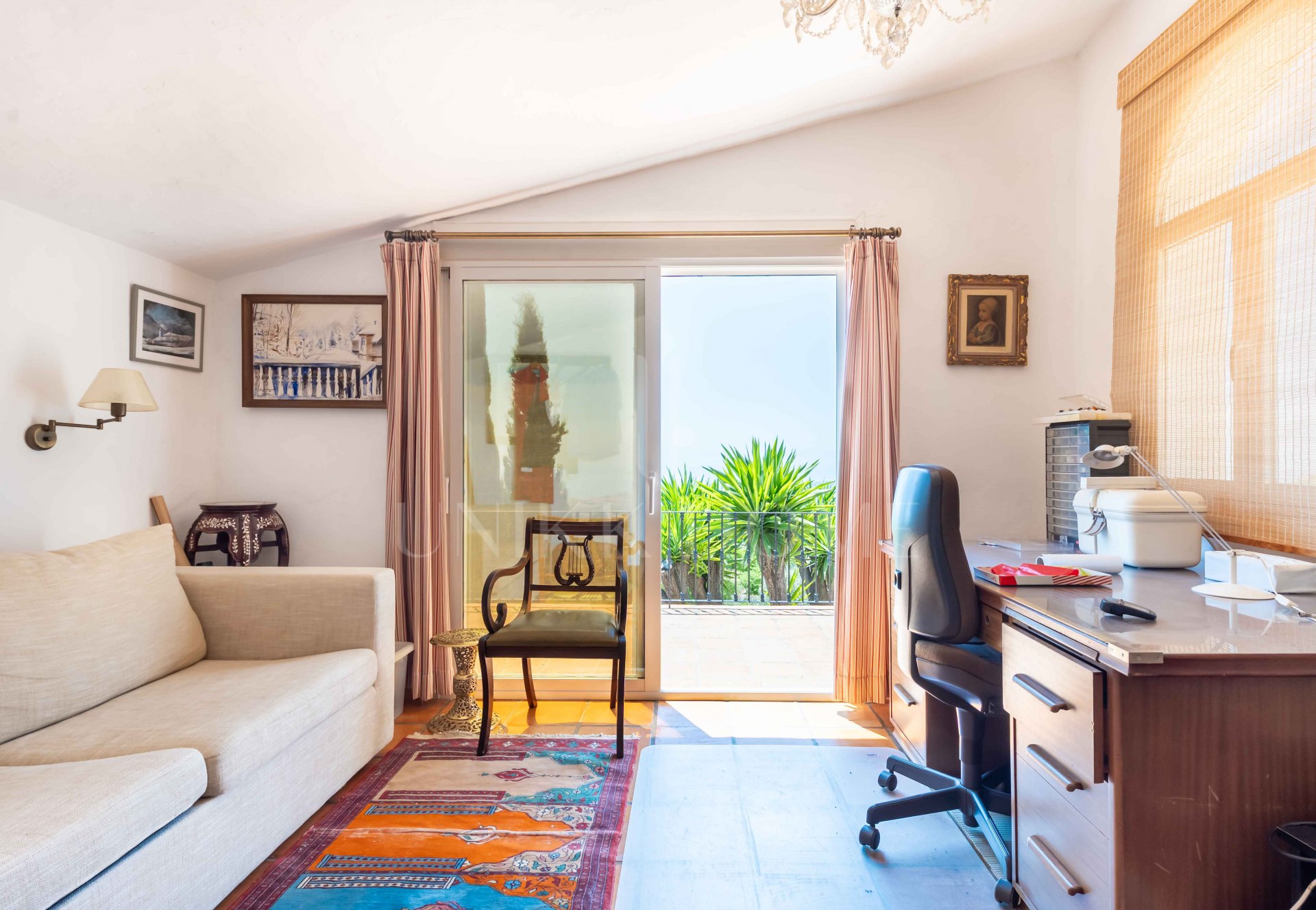 Rustic Andalusian Villa in Mijas pueblo with panoramic Sea and Mountain Views