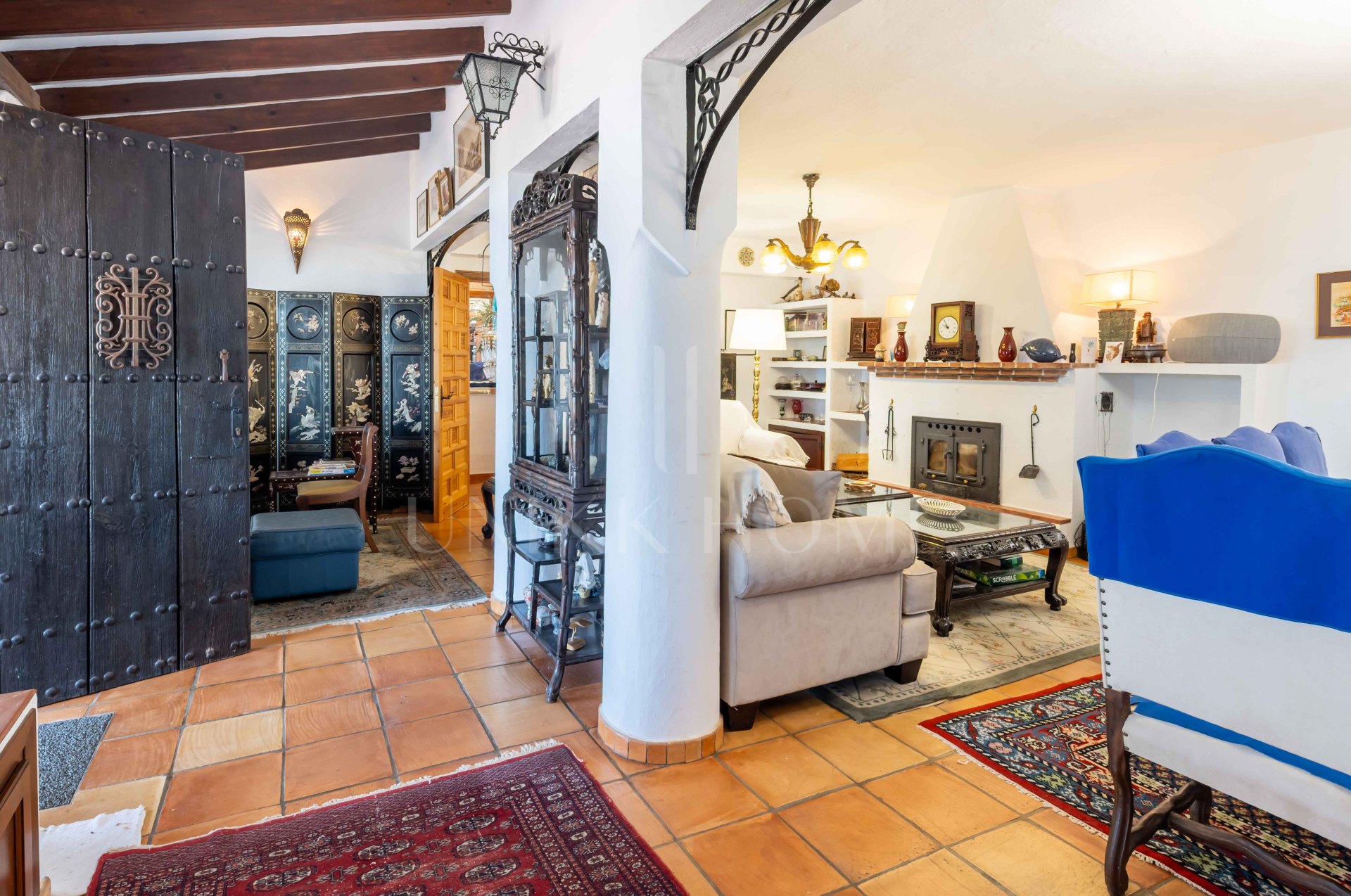 Rustic Andalusian Villa in Mijas pueblo with panoramic Sea and Mountain Views