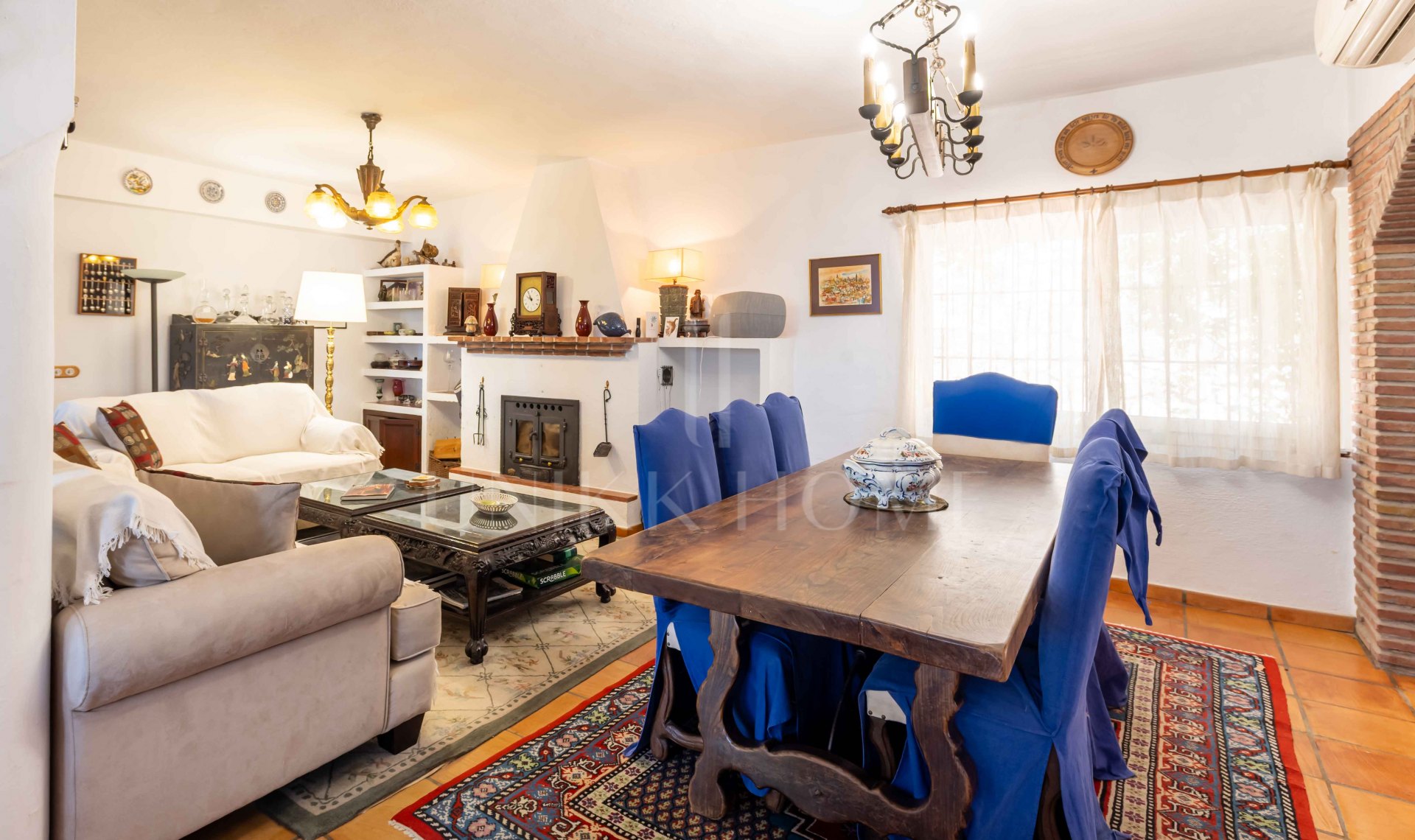 Rustic Andalusian Villa in Mijas pueblo with panoramic Sea and Mountain Views