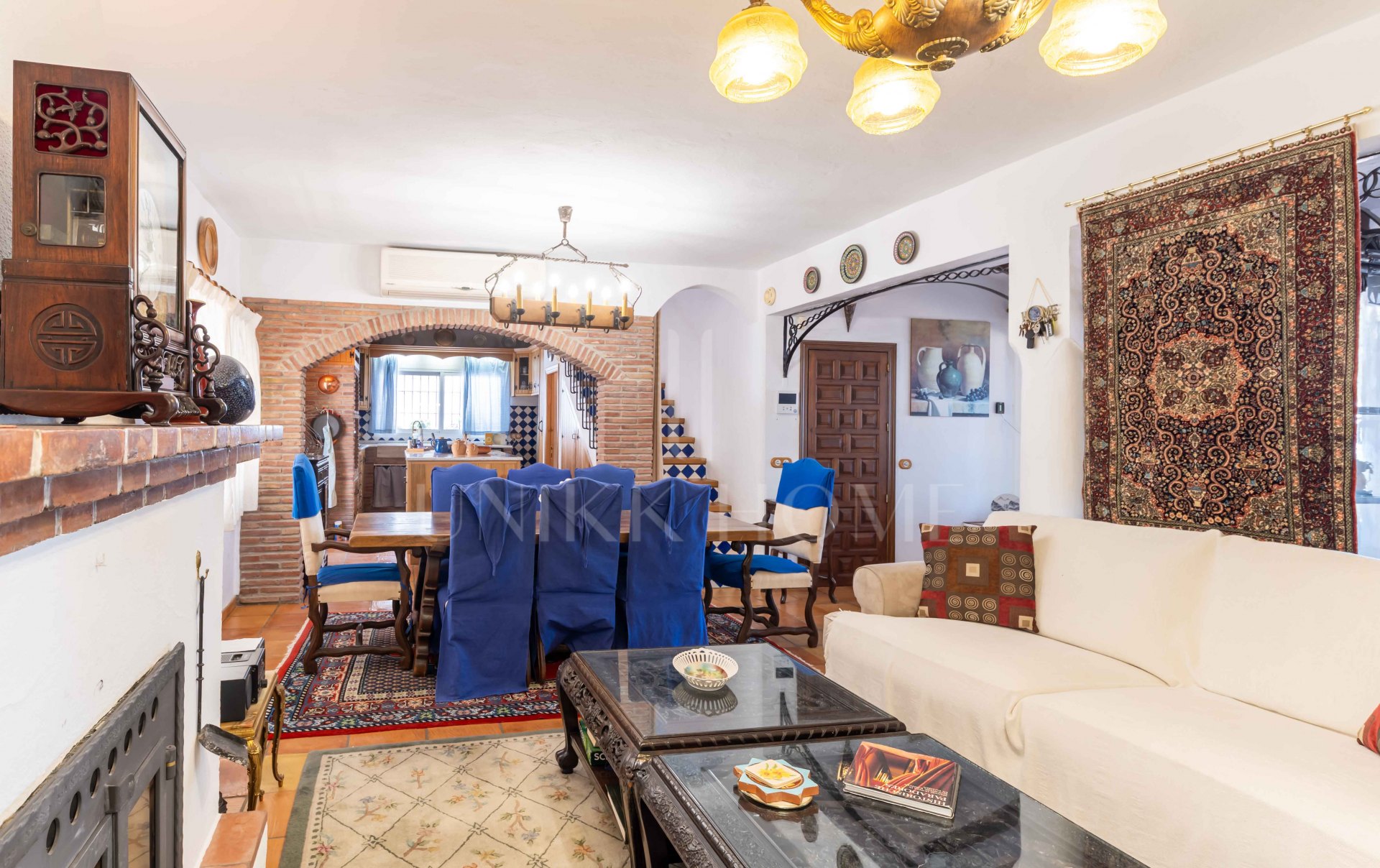 Rustic Andalusian Villa in Mijas pueblo with panoramic Sea and Mountain Views