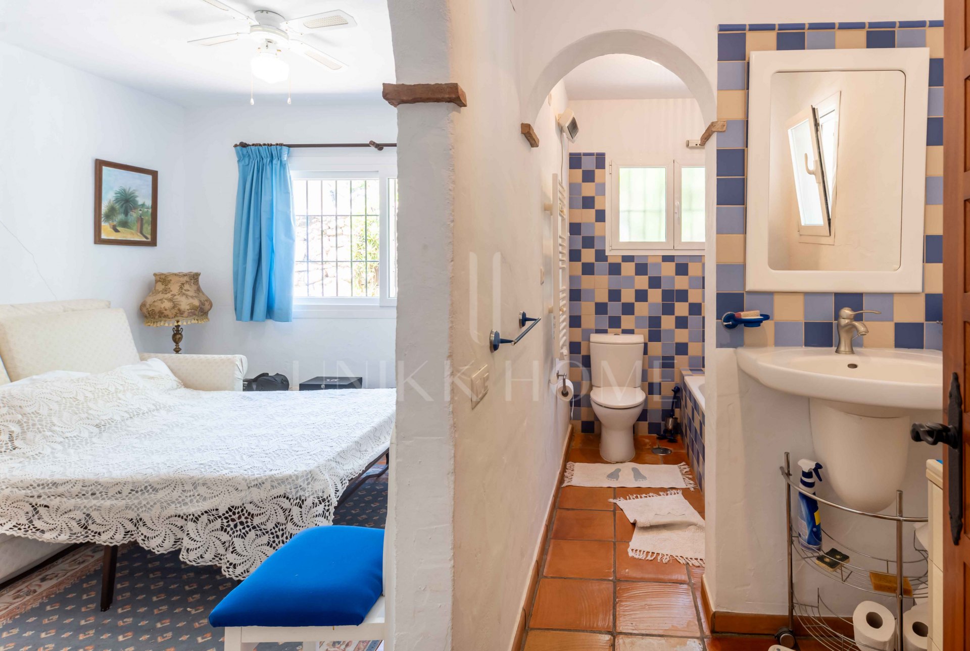 Rustic Andalusian Villa in Mijas pueblo with panoramic Sea and Mountain Views